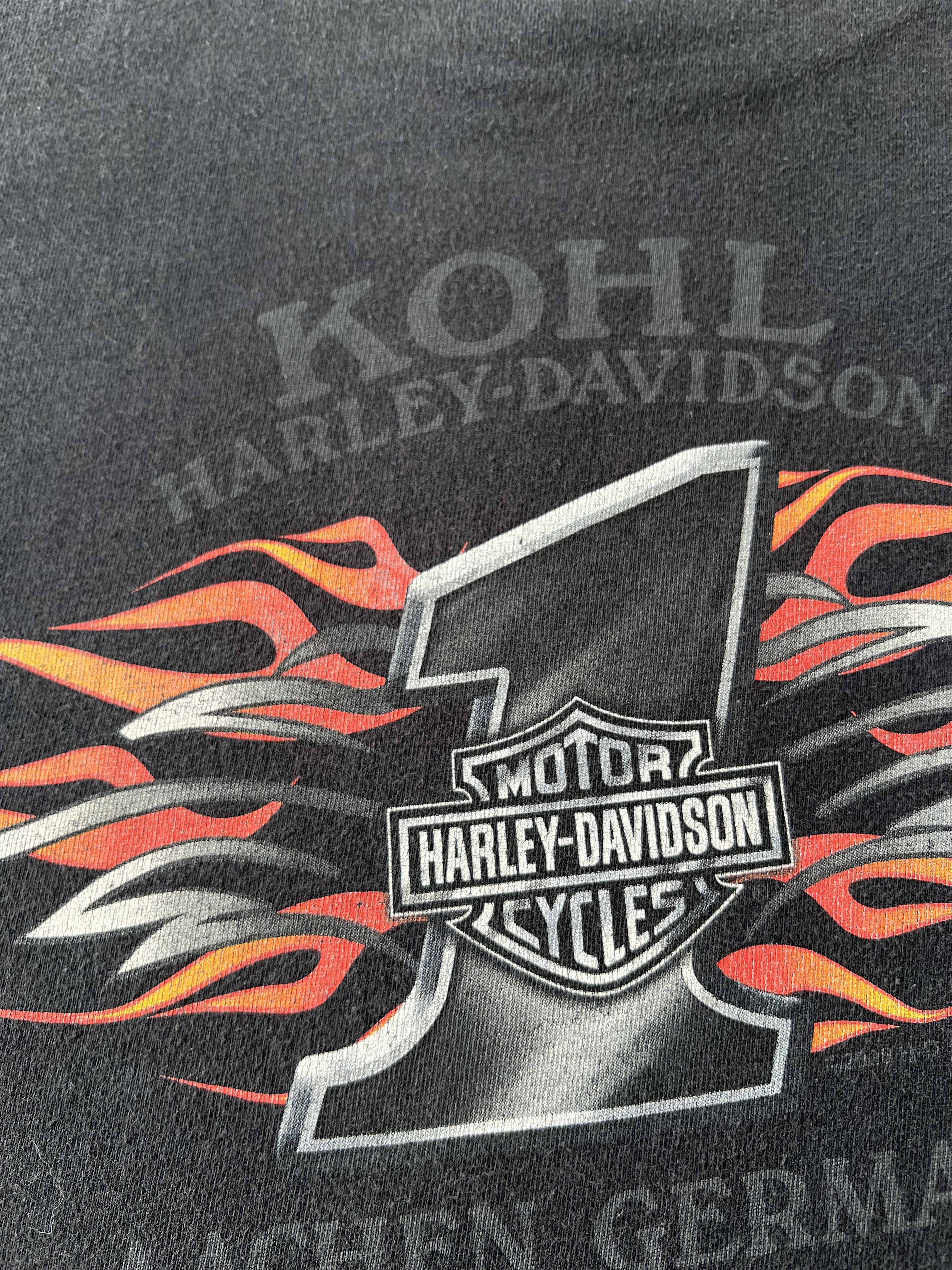 Harley Davidson Vintage 2006 Harley Davidson Motorcycle Fire Flame T-shirt Size US XL / EU 56 / 4 - 15 Thumbnail