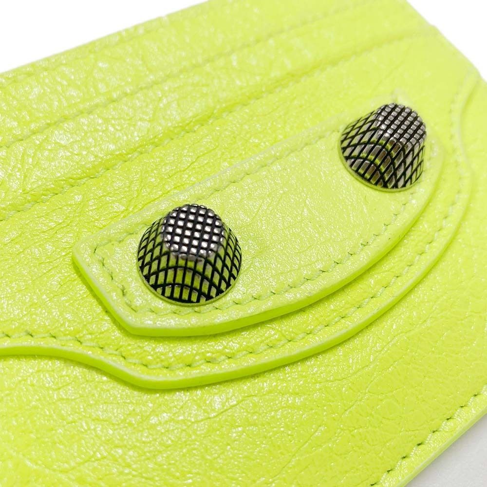 Balenciaga oc11z1125 Size: OS / Le Cagole Mini Wallet in Yellow Size ONE SIZE - 4 Thumbnail