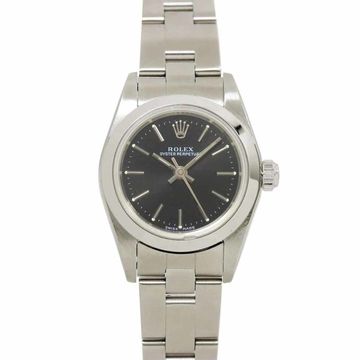 Rolex Oyster Perpetual 76080 F series Ladies' watch Black Automatic self-winding perpetual