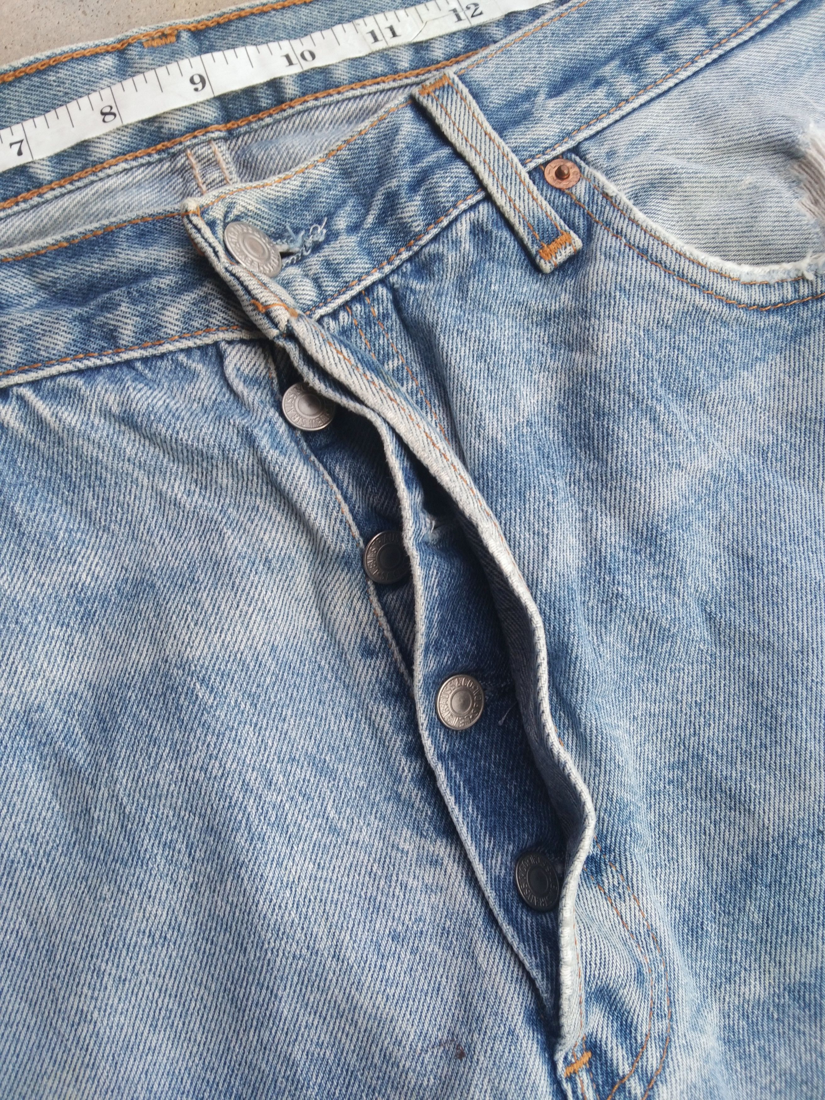 Levi's Vintage Levi's 501 Made In USA Painter Distressed Jeans Size US 34 / EU 50 - 10 Thumbnail
