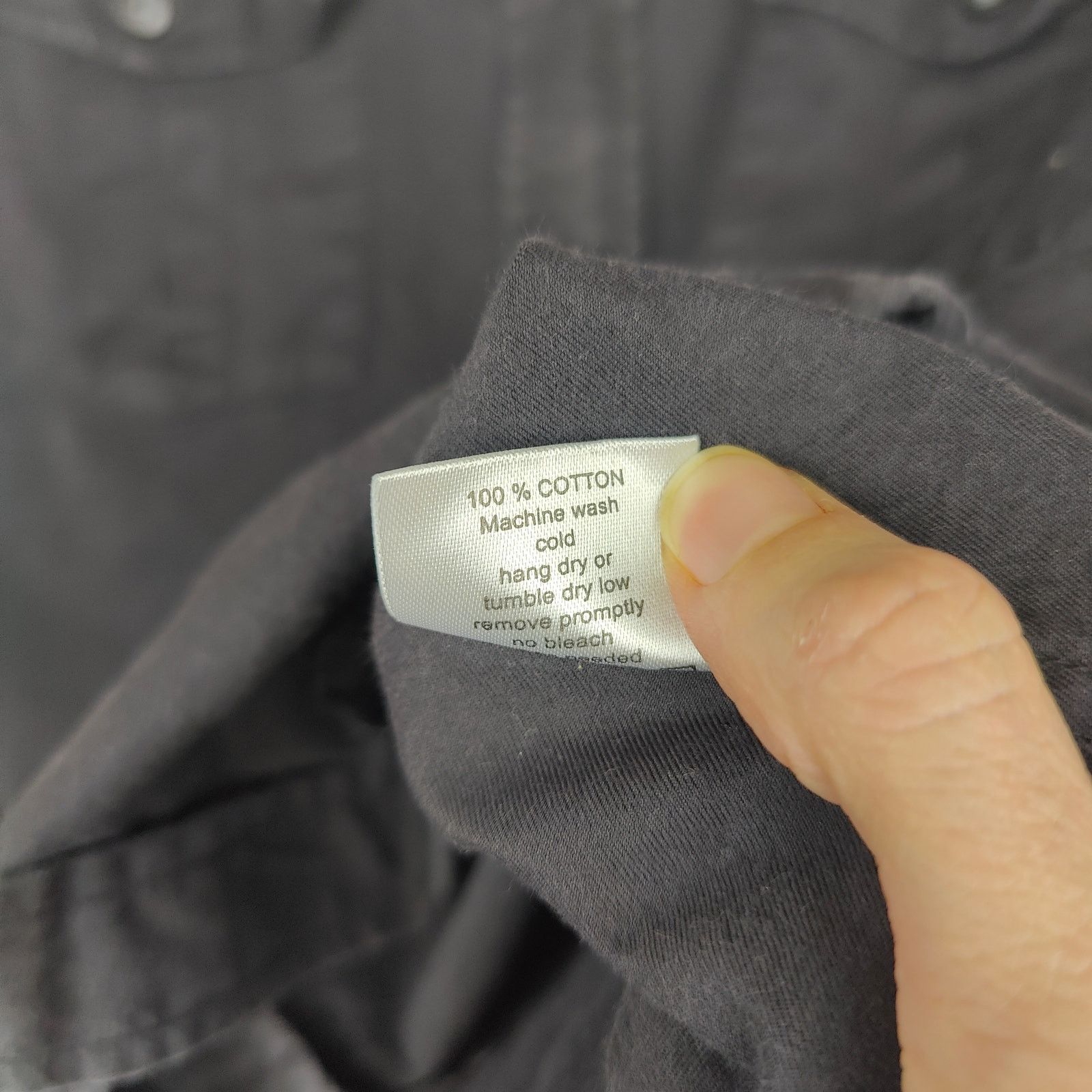 Other Teddy Stratford NYTD Two Pocket Twill Shirt Mens 0 XS Black Size US XS / EU 42 / 0 - 7 Thumbnail