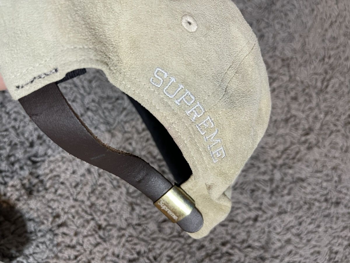 Supreme 2016FW Supreme Suede S Logo 6 Panel Hat Camp Cap Off White Size ONE SIZE - 6 Thumbnail