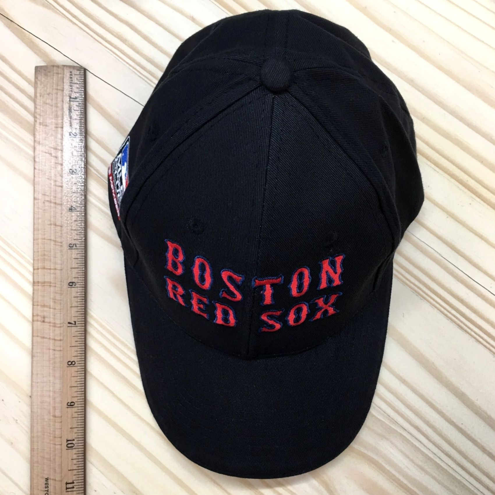 Logo 7 Boston Red Sox Baseball Cap Mens Black Red OS Adjustable Embroidered Logo Size ONE SIZE - 3 Thumbnail