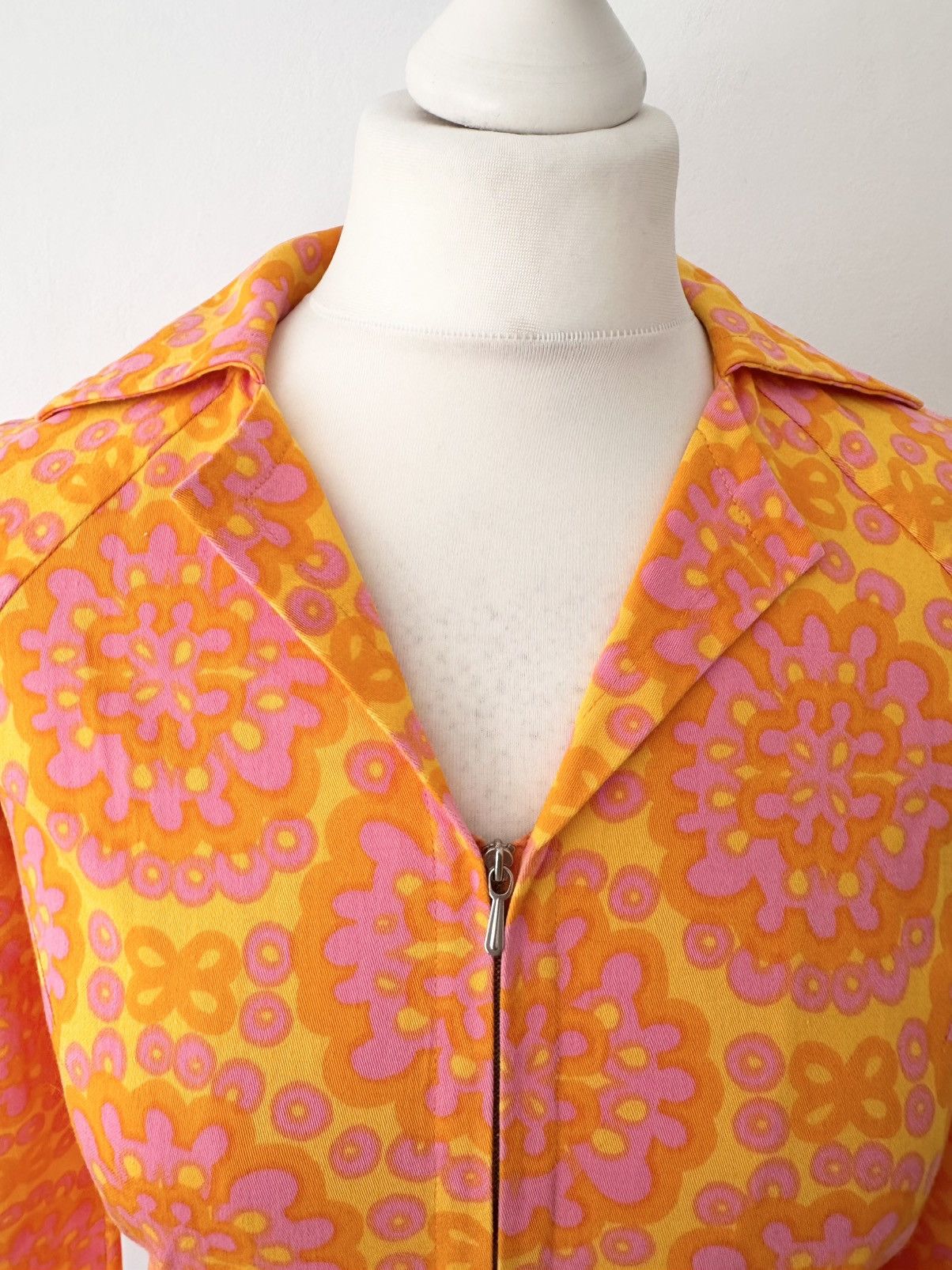 Vintage 60s Finnish Vintage Dress – Psychedelic, Kiitolon Zipper Size S / US 4 / IT 40 - 5 Thumbnail