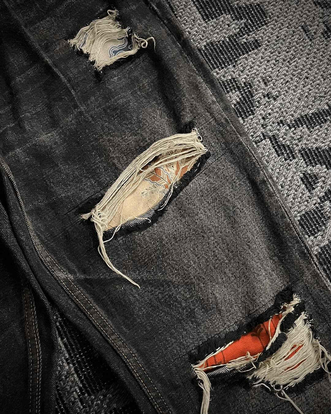 Y's for Men Y’s For Men Patchwork Distressed Flared Jeans Size US 32 / EU 48 - 4 Thumbnail