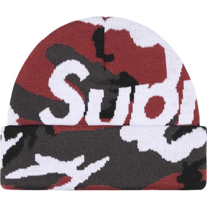 Supreme Camo Big Logo Beanie Size ONE SIZE - 1 Thumbnail