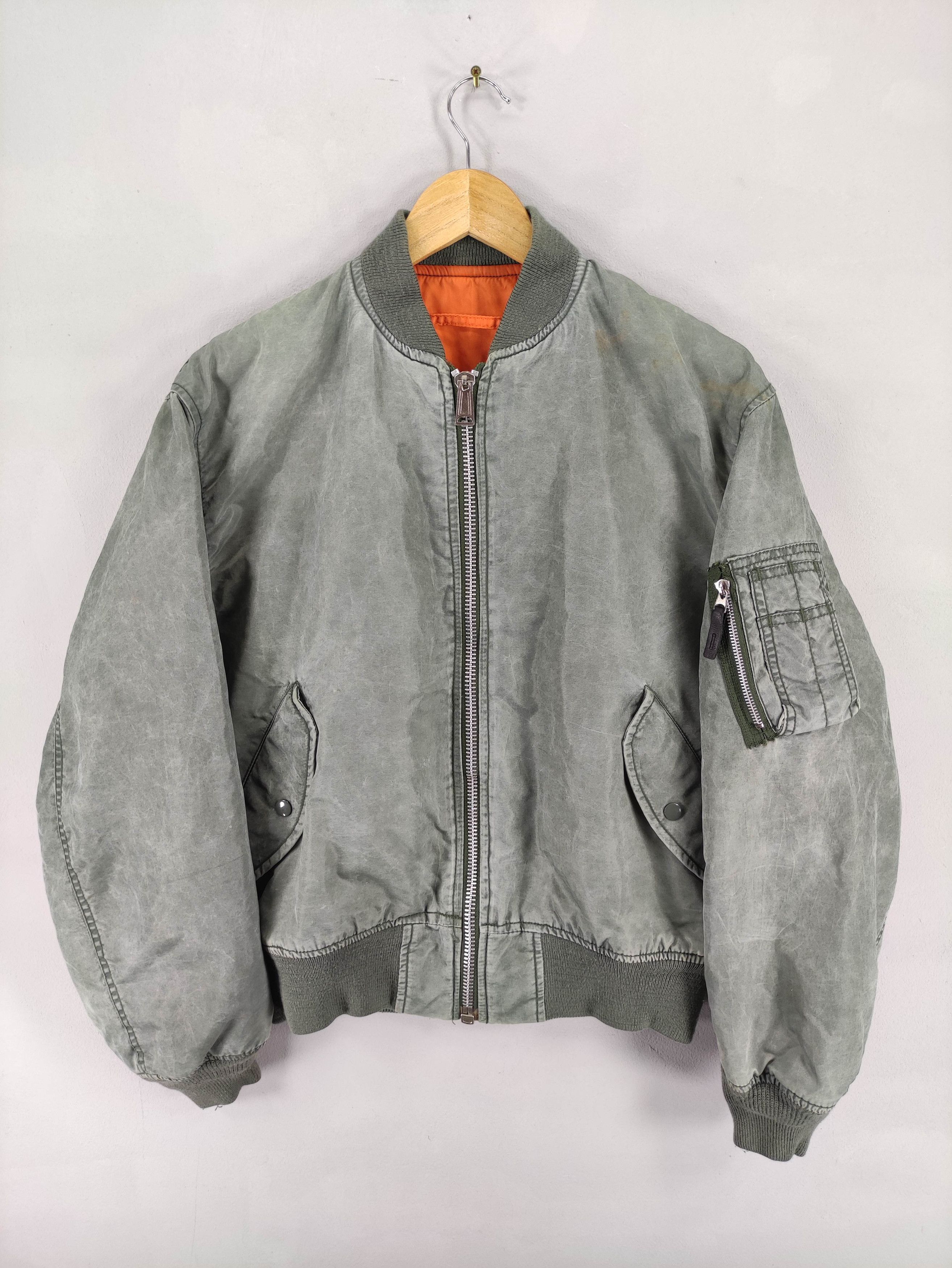 Vintage Vintage Bomber Jacket Ma-1 Jacket Size US L / EU 52-54 / 3 - 1 Thumbnail