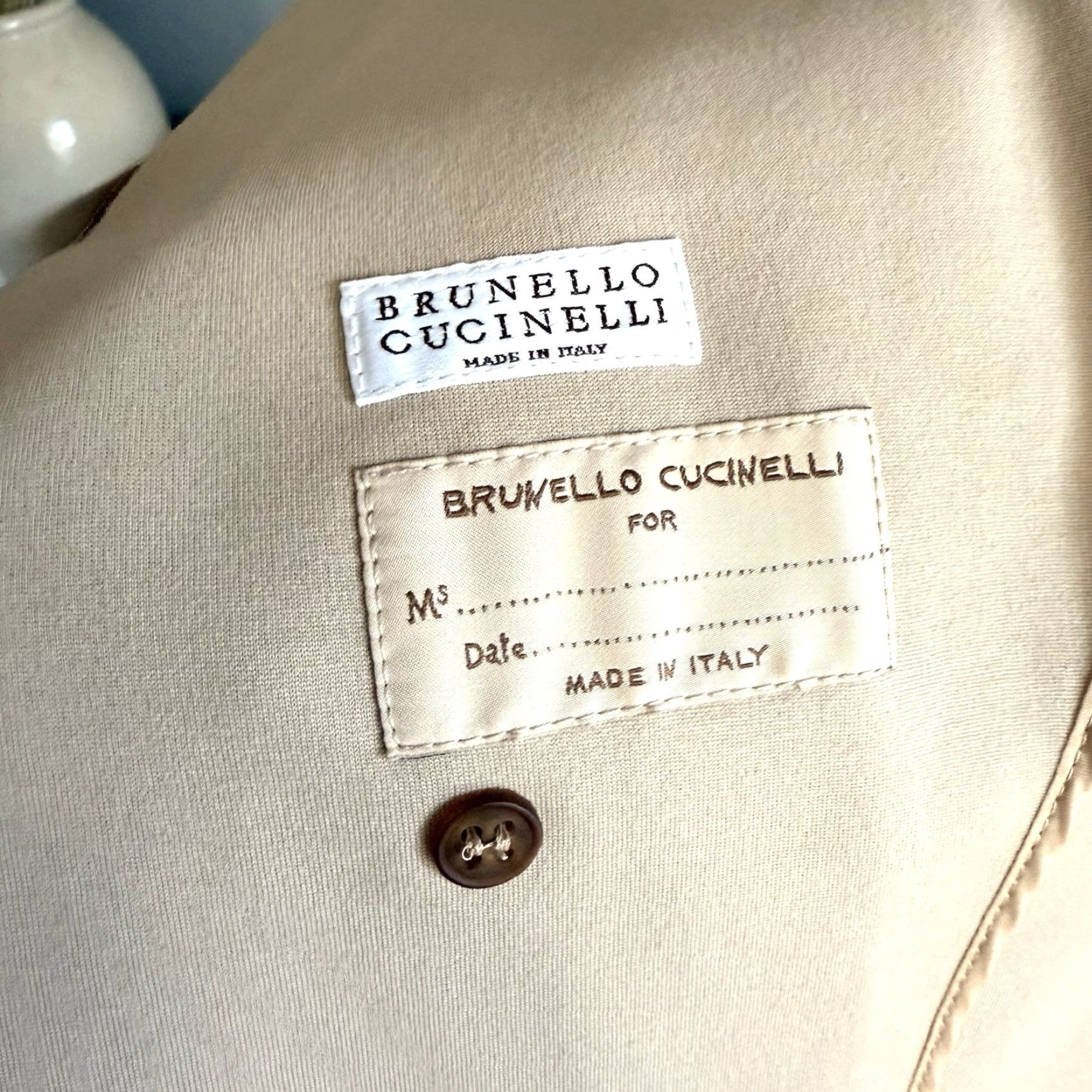 Brunello Cucinelli Brunello Cucinelli Blazer Jacket Double Breasted Cotton Blend Ivory 36 / US 0 Women Blazer Size XS / US 0-2 / IT 36-38 - 7 Thumbnail