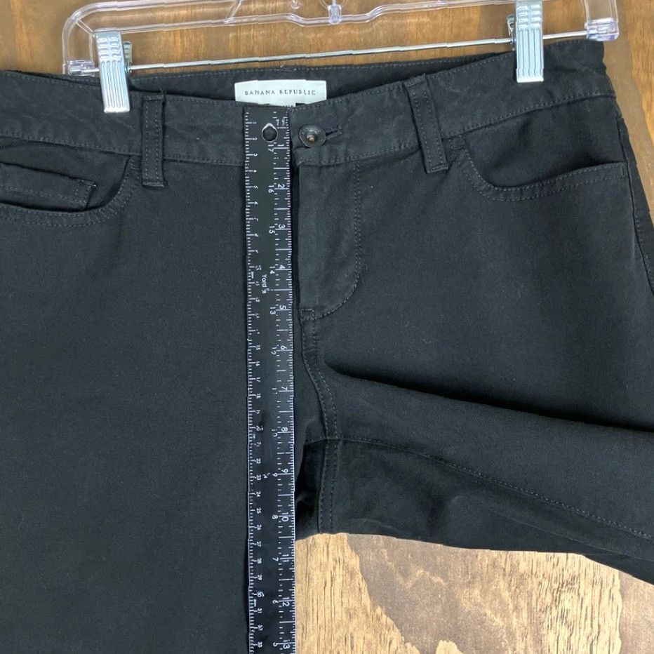 Banana Republic Banana Republic Womens Jeans Black Denim Mid Rise Skinny Stretch 8 Size 24" / US 00 / IT 34 - 7 Thumbnail