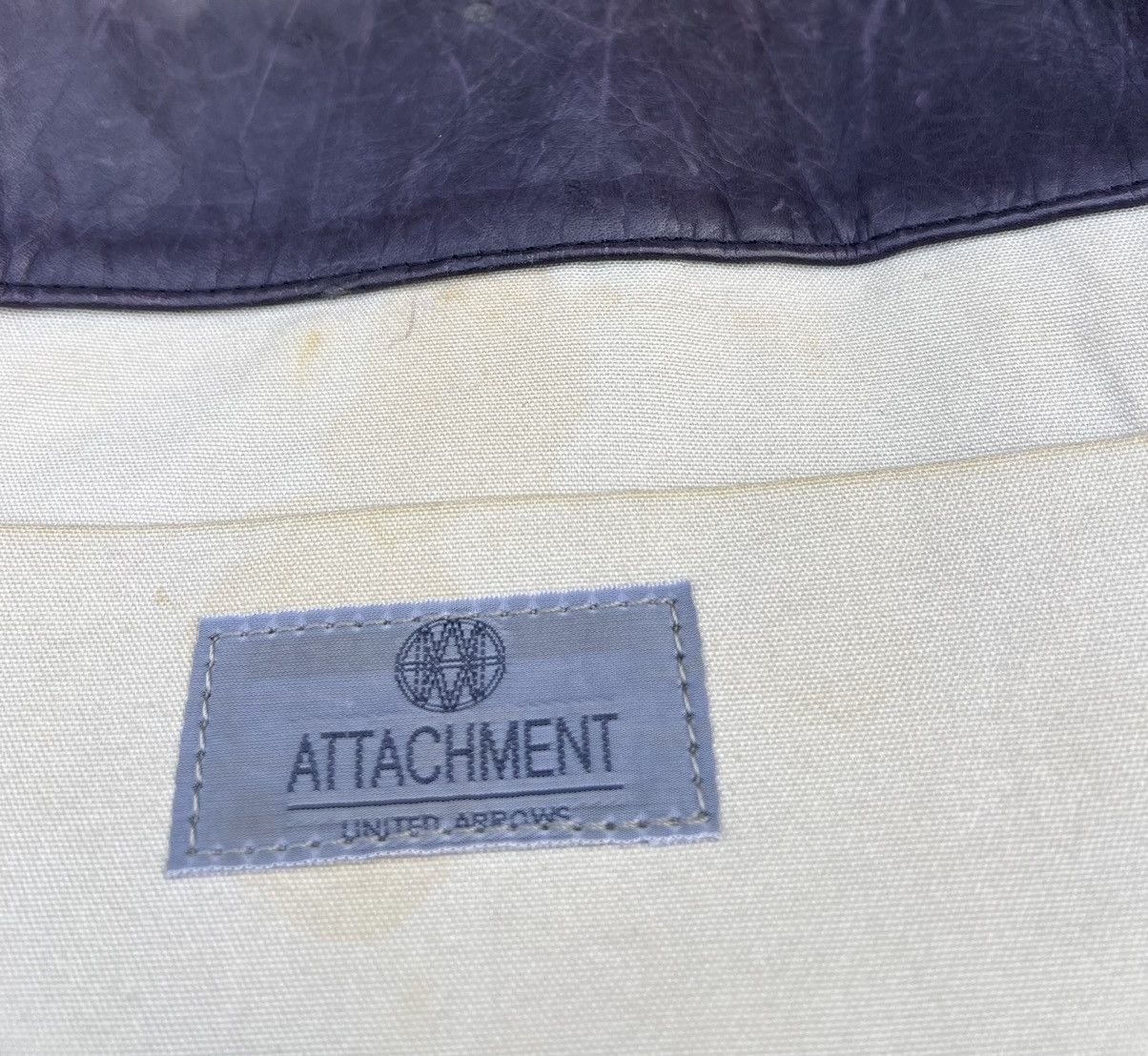 Attachment Attachment X United Arrows Distress Patina Leather Tote Bag Size ONE SIZE - 17 Thumbnail
