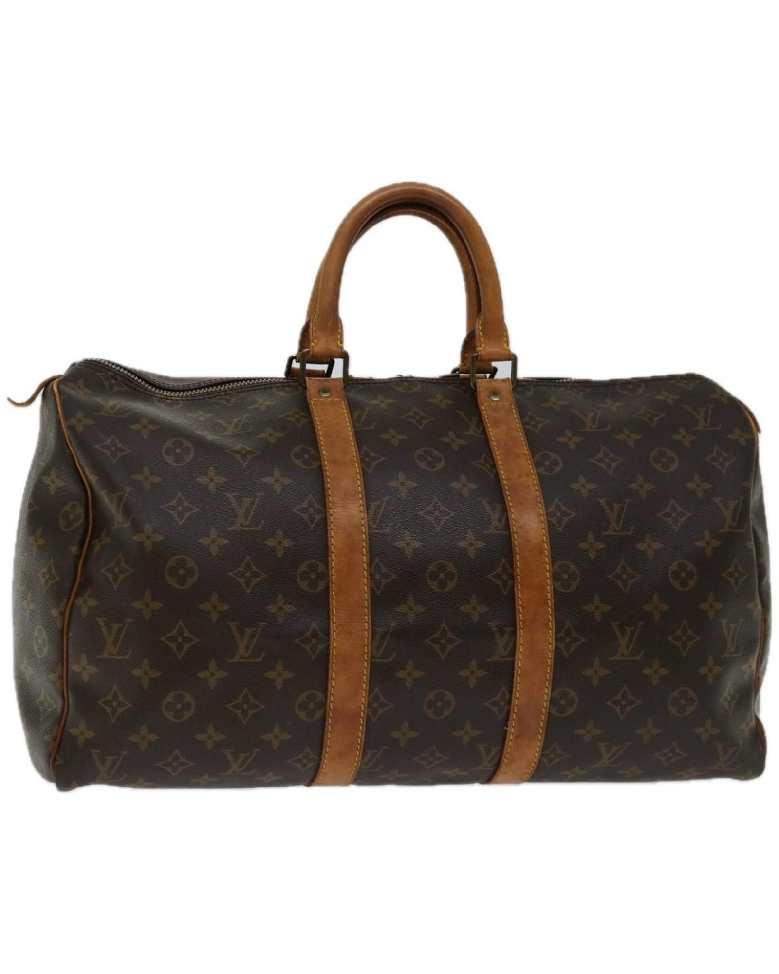 image of Louis Vuitton Monogram Canvas Travel Bag - Spacious And Stylish in Brown, Women's