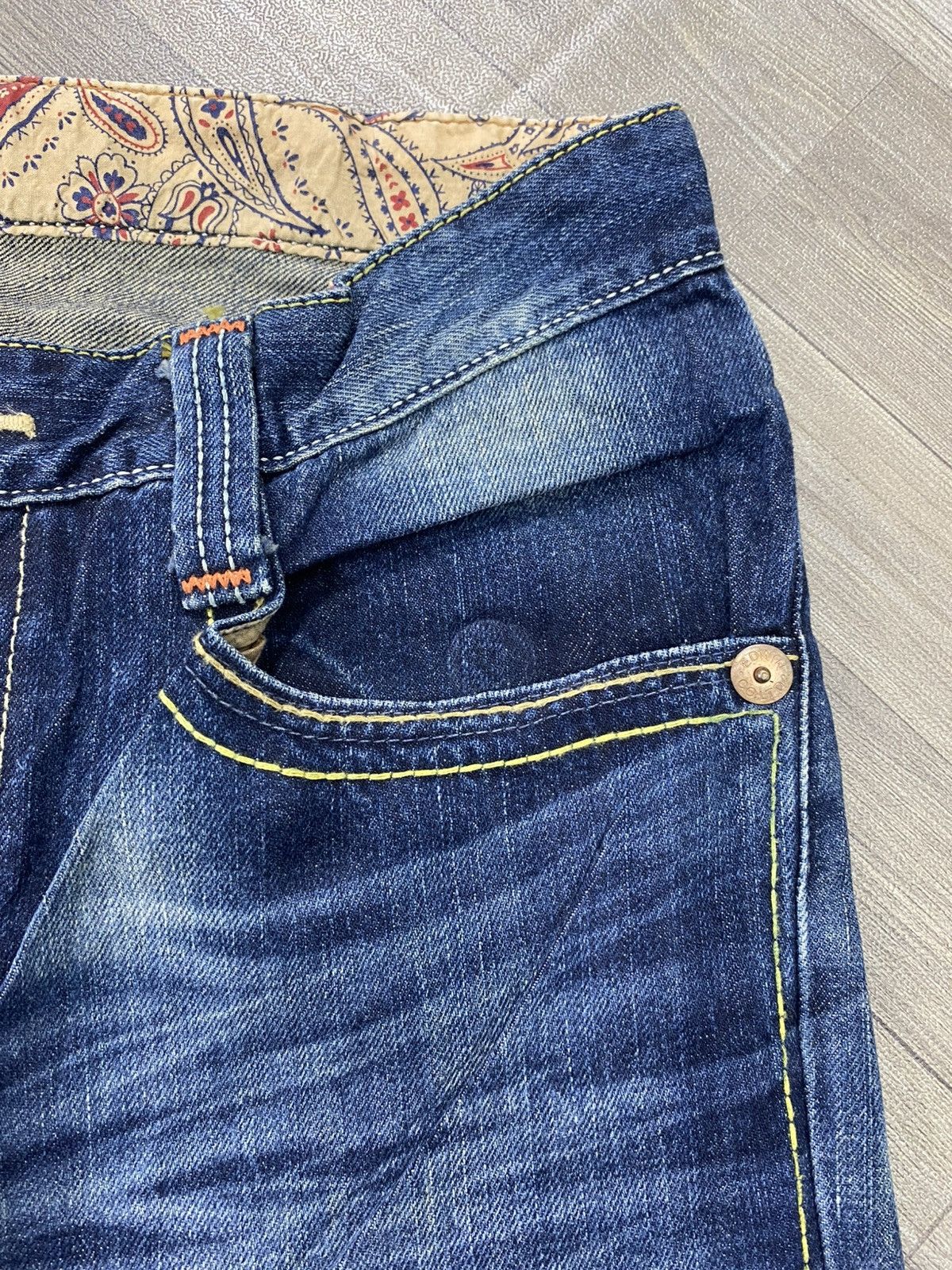 If Six Was Nine × Japanese Brand × Le Grande Bleu (L.G.B.) 2000s Edwin Blue Trip Nice Faded Lgb Y2K Japan Jeans Size US 30 / EU 46 - 9 Thumbnail