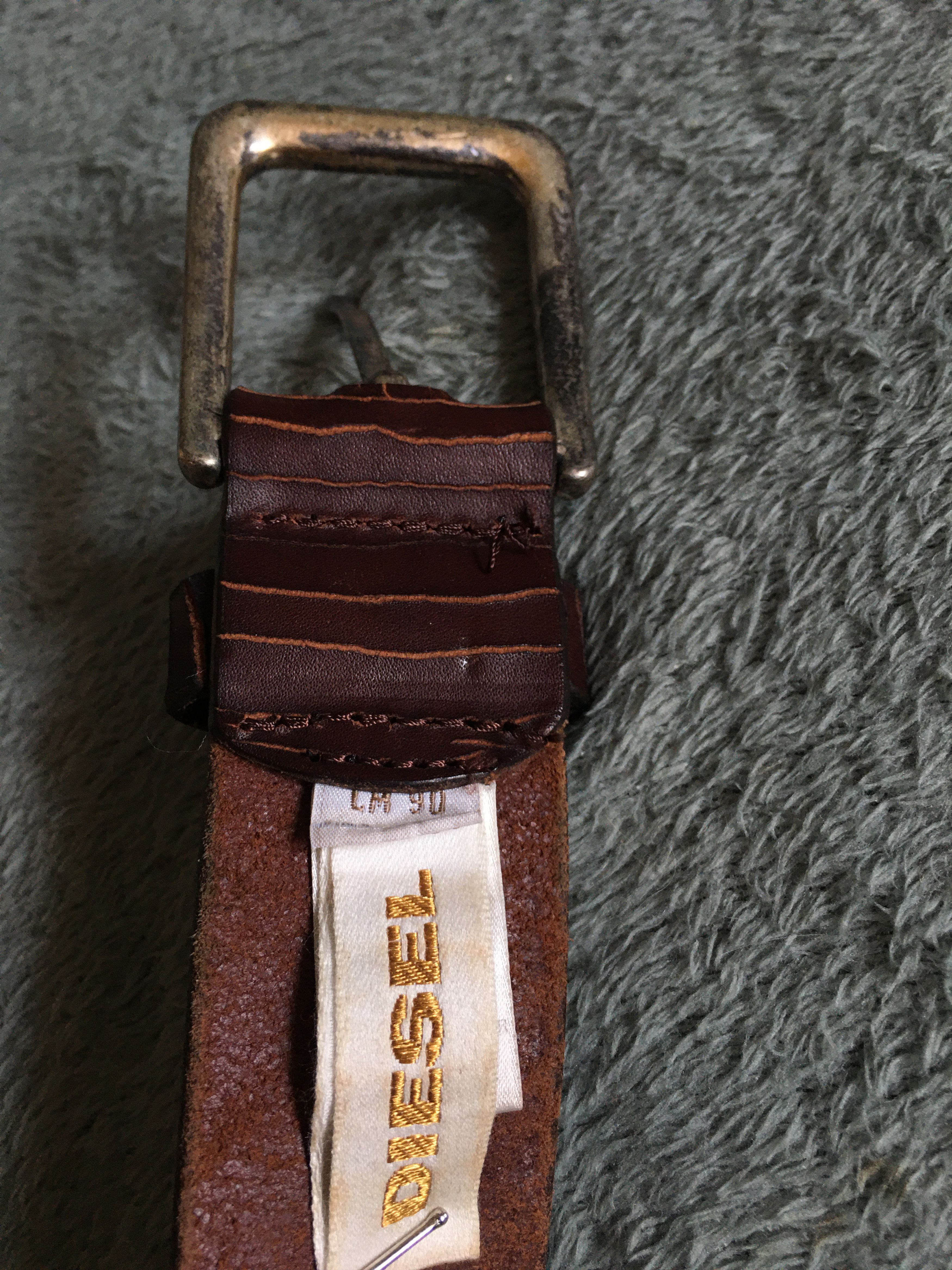 Diesel DIESEL Men's Belt Leather Studded Vintage US Size 90 Size 36 - 8 Thumbnail