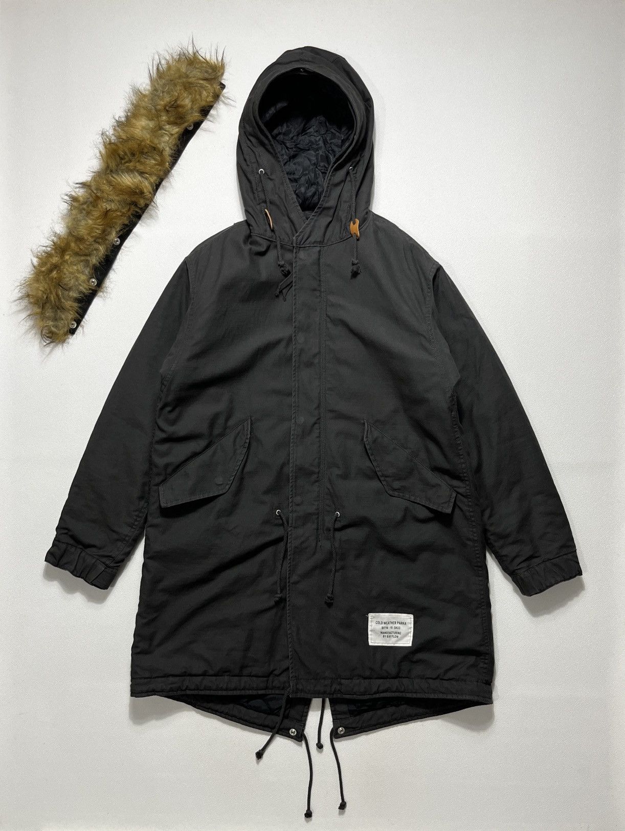 Japanese Brand BAYFLOW (MC) Back Satin Mods Coat Jacket Size US M / EU 48-50 / 2 - 1 Thumbnail
