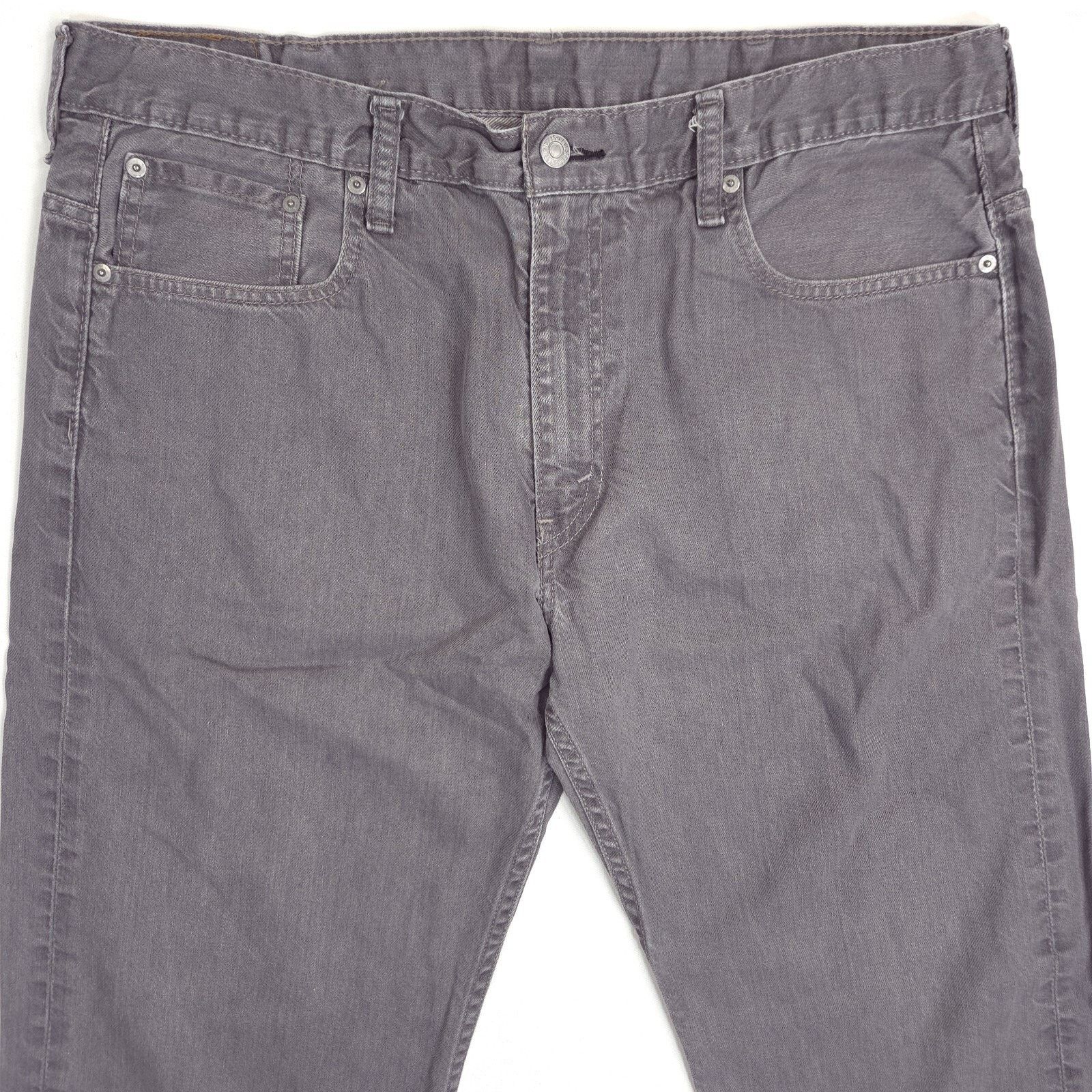 Levi's Levi's 569 Jeans Mens 38x29 Gray Loose Straight Minimalist Size US 38 / EU 54 - 2 Thumbnail