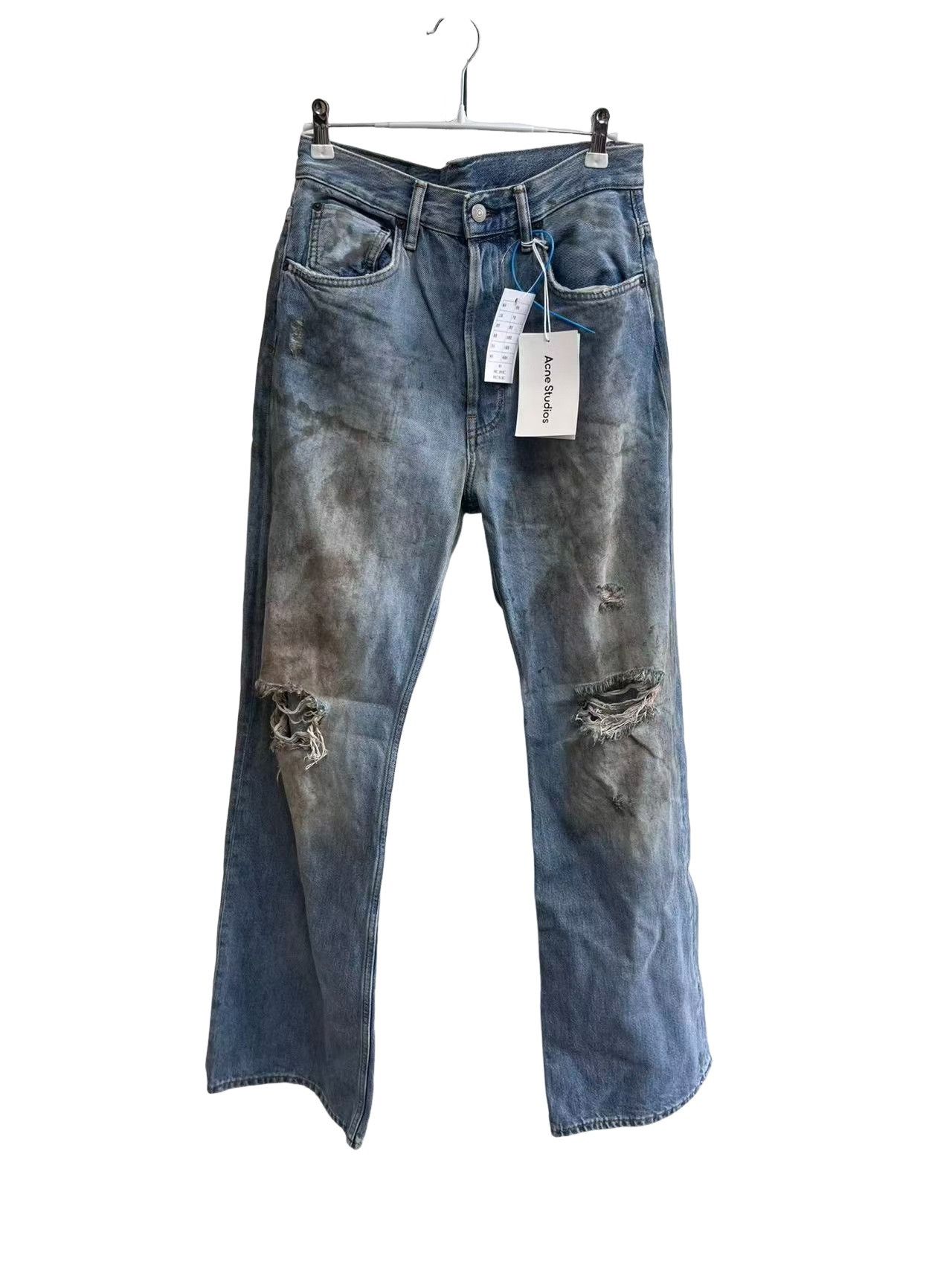 Acne Studios Acne Studios Dirty Wash Distressed Denim Jeans US 29 Size US 29 - 1 Thumbnail