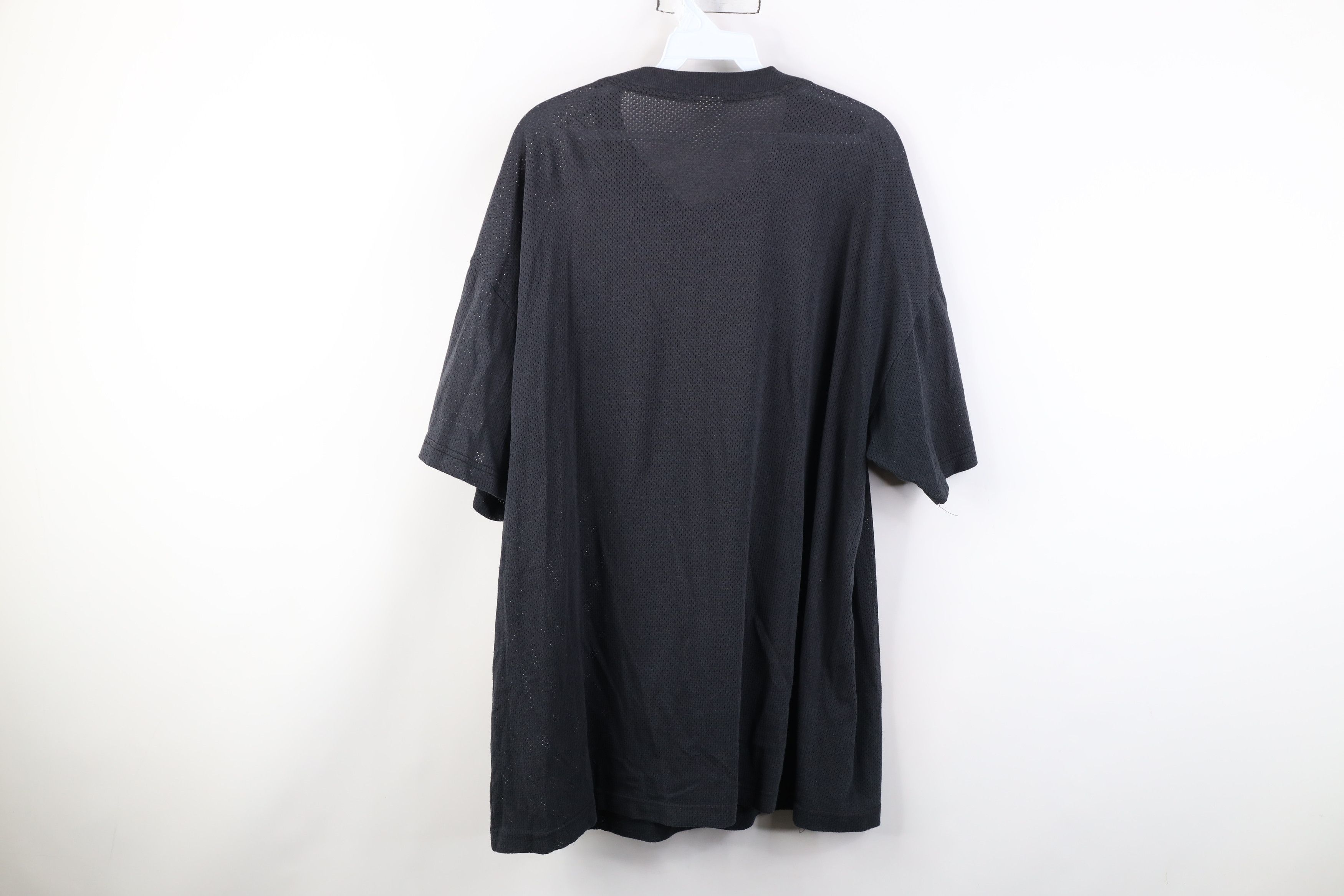 Russell Athletic Vintage 90s Russell Athletic Mesh Henley T-Shirt Black USA Size US XXL / EU 58 / 5 - 11 Thumbnail