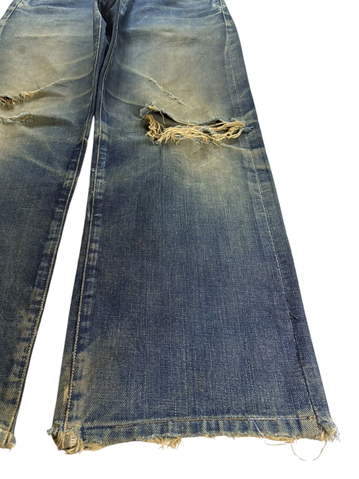 Bape Vintage Japanese Bape Selvedge Sick Mud Wash Baggy Jeans Size US 33 - 8 Thumbnail