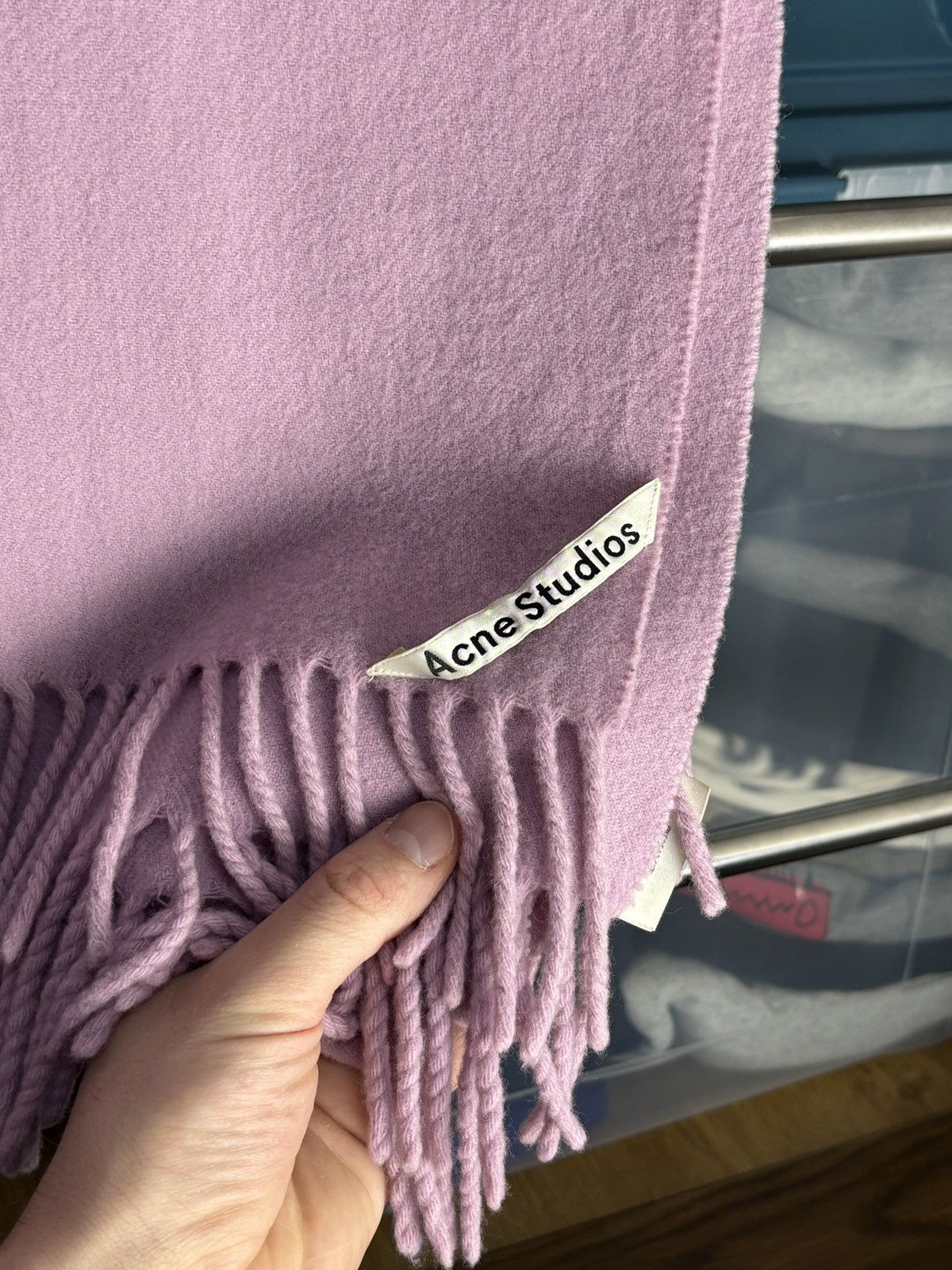 Acne Studios Acne Studios Lilac Wool Scarf Size ONE SIZE - 3 Thumbnail