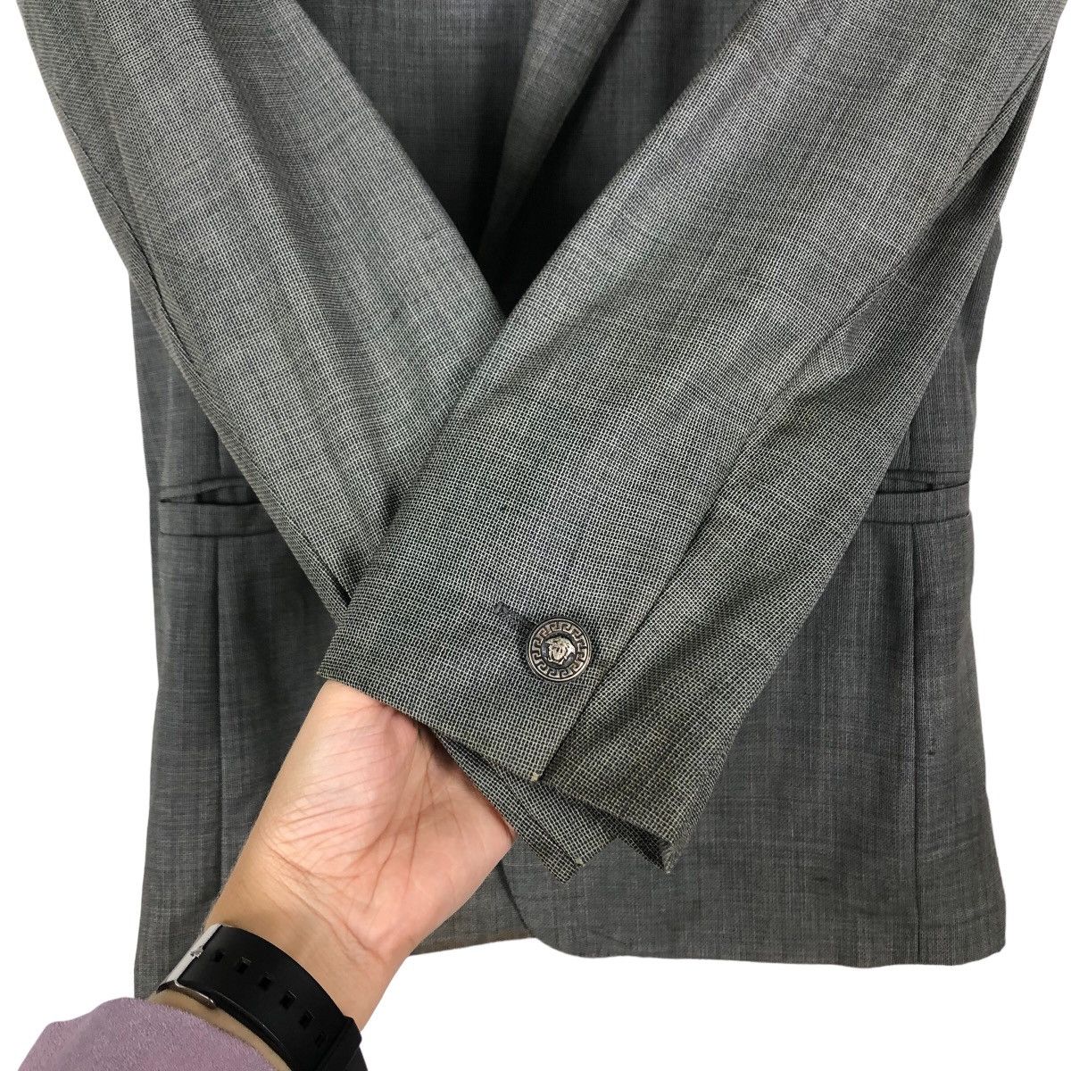Versace 🔥Double Breast Suits Coat Gianni Versace Size US M / EU 48-50 / 2 - 12 Thumbnail