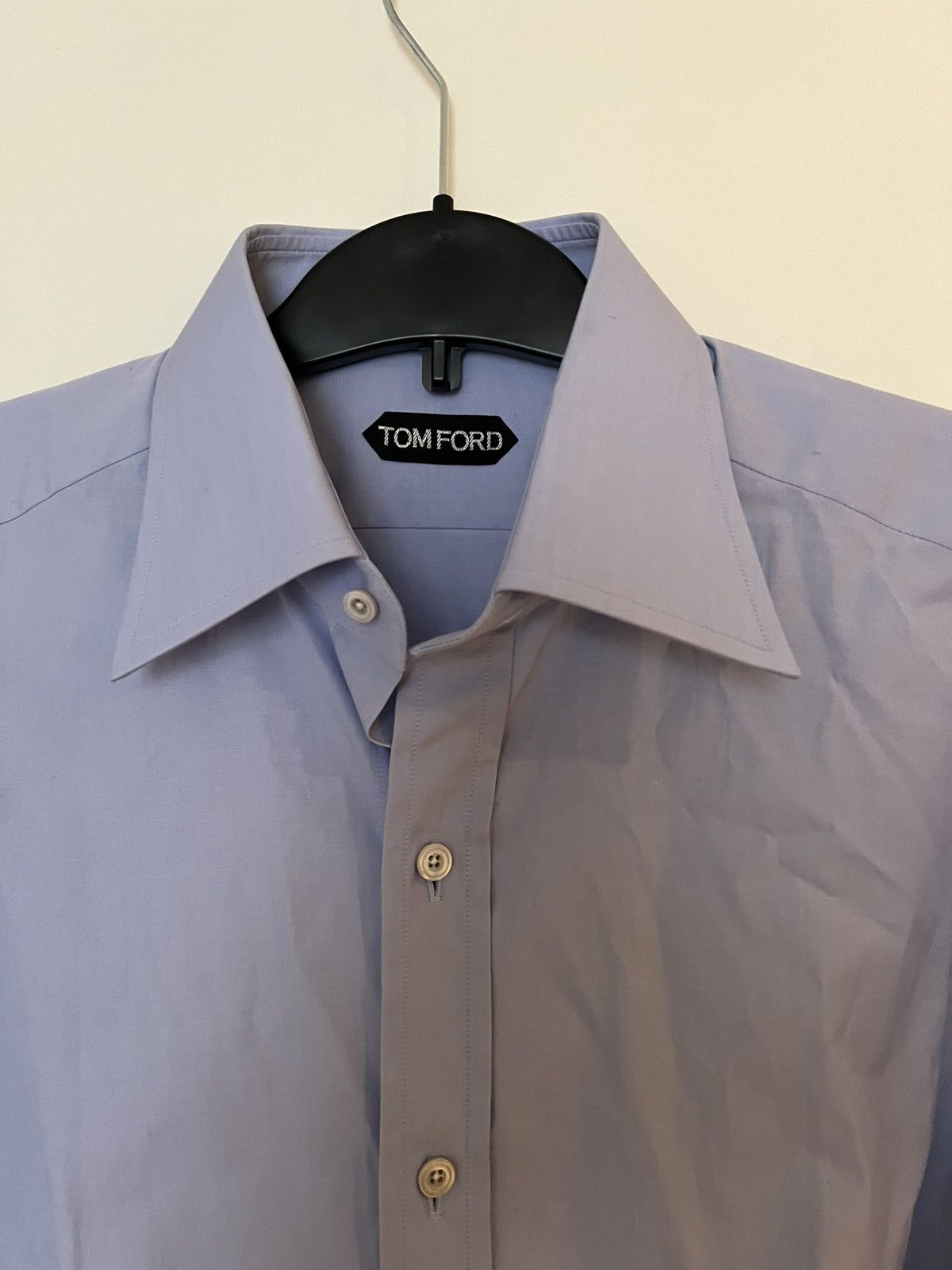 Tom Ford TOM FORD Dress Shirt cotton shirt 40 15.3/4 Blue Size US M / EU 48-50 / 2 - 6 Thumbnail