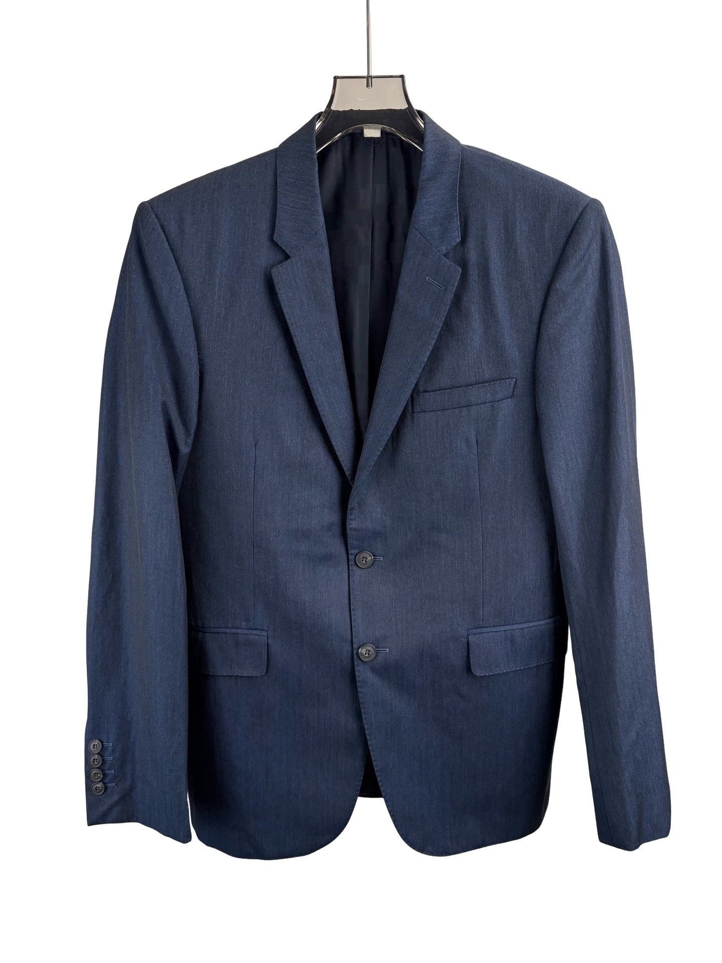 Burberry Burberry Navy Virgin Wool Blazer 40R Size 40R - 1 Thumbnail