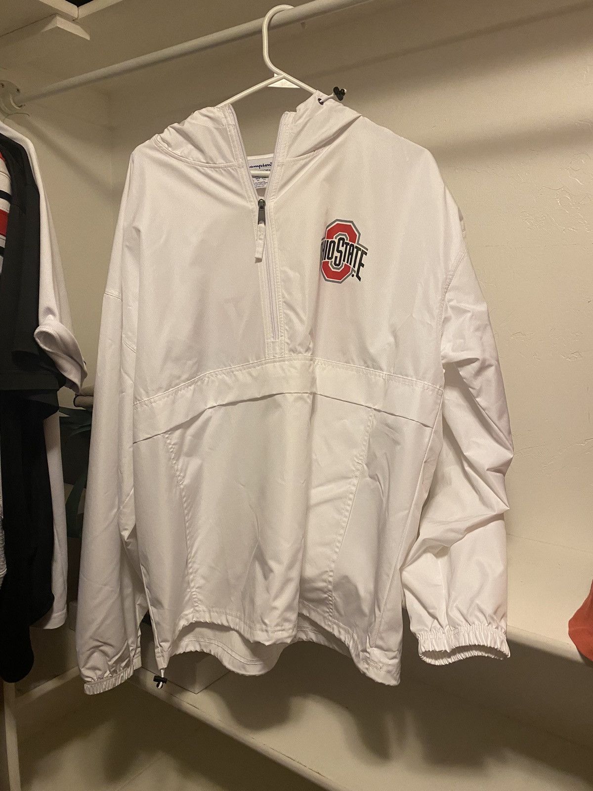 Champion Ohio State Buckeyes Quarter Zip Rain Jacket Size US XL / EU 56 / 4 - 1 Thumbnail
