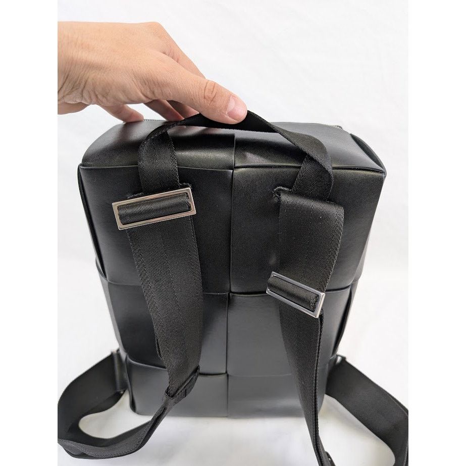 Bottega Veneta o1rshd1 Size: OS / Urban Leather Backpack in Black/Silver Size ONE SIZE - 21 Thumbnail