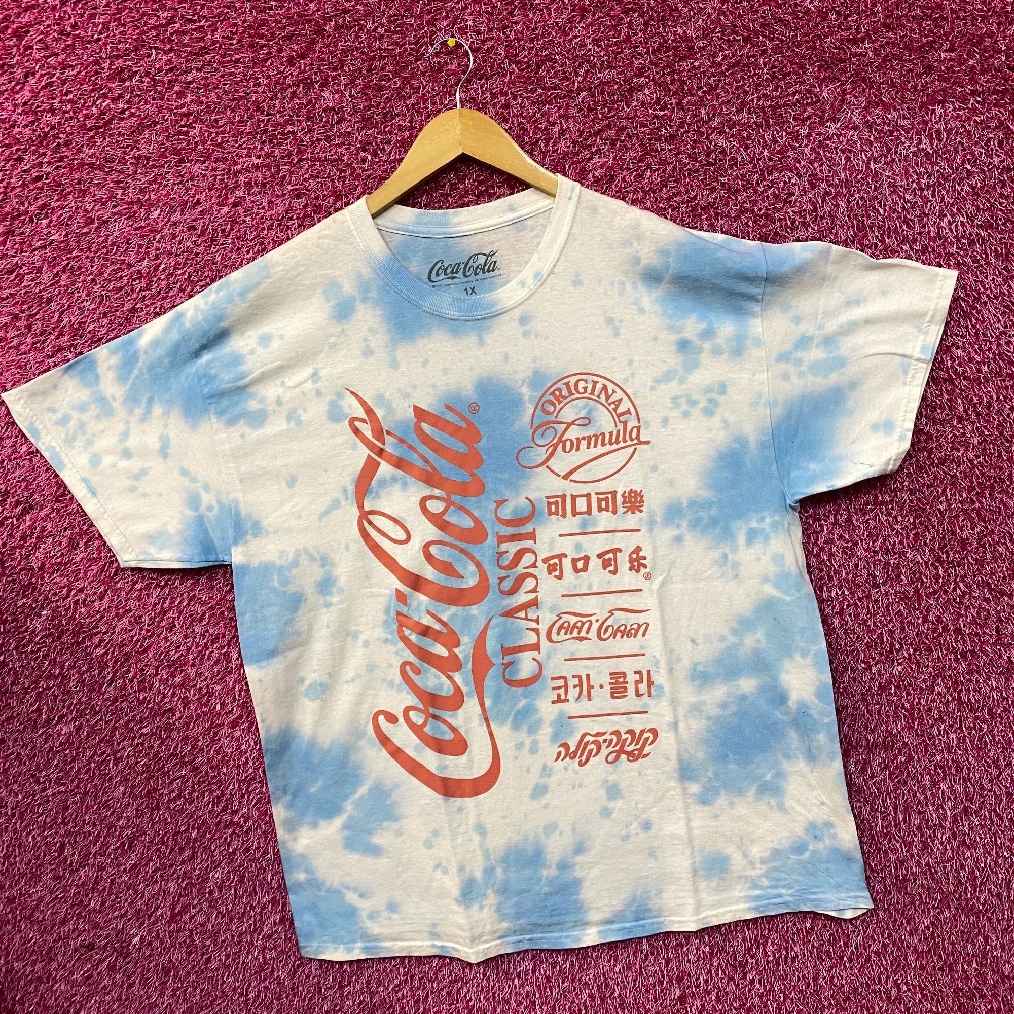 Coca Cola Coca Cola Classic Vintage Style Blue Tie Dye T-Shirt 1X Size US XL / EU 56 / 4 - 3 Thumbnail