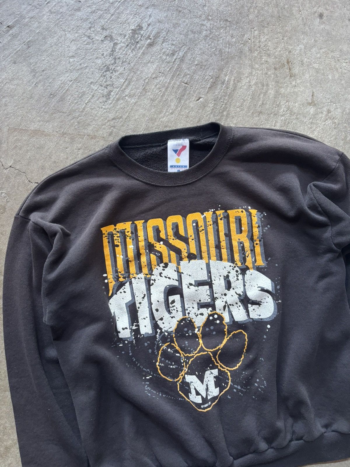 Vintage vintage 80s mizzou tigers sweatshirt Size US L / EU 52-54 / 3 - 2 Thumbnail