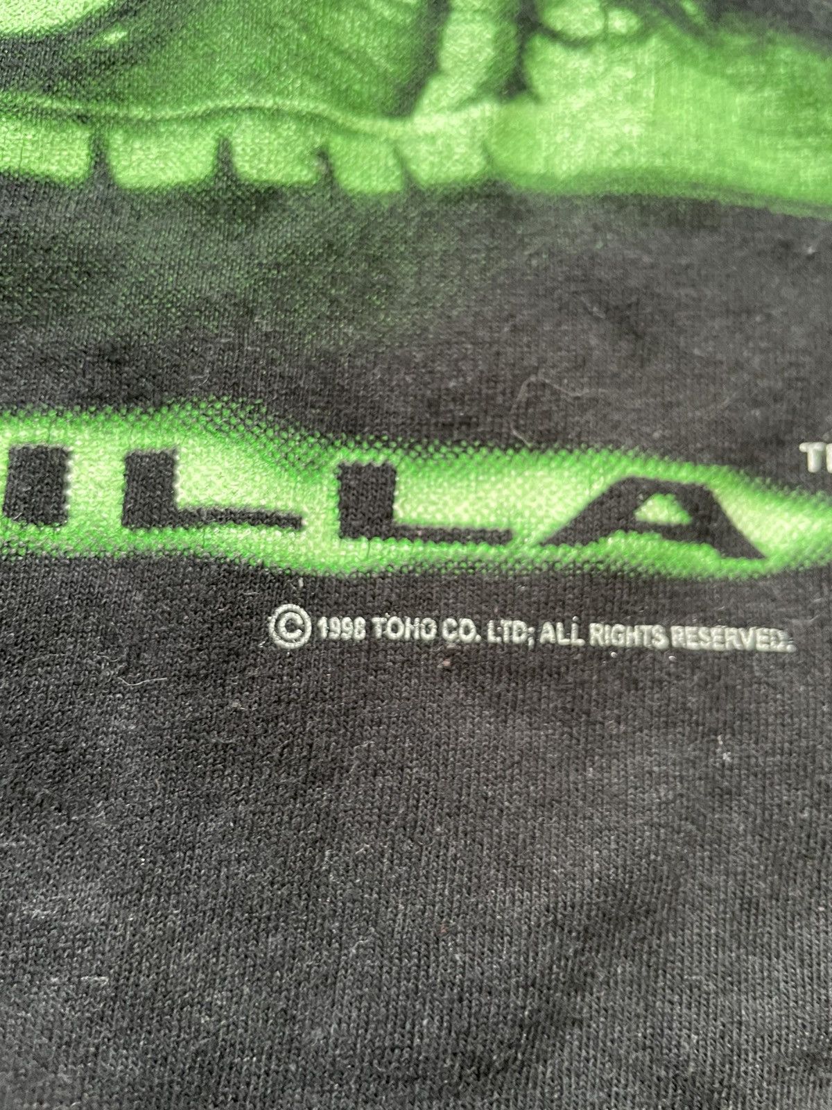 Vintage Godzilla 1998 Vintage Rare Eye Glows in the dark Tee Size US S / EU 44-46 / 1 - 3 Thumbnail