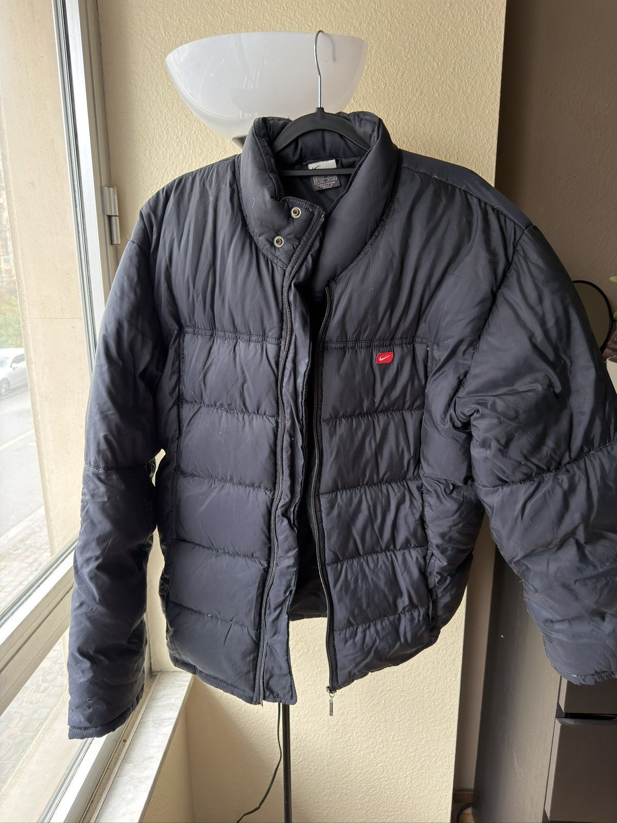 Vintage Nike vintage black down jacket puffer Size US L / EU 52-54 / 3 - 2 Thumbnail