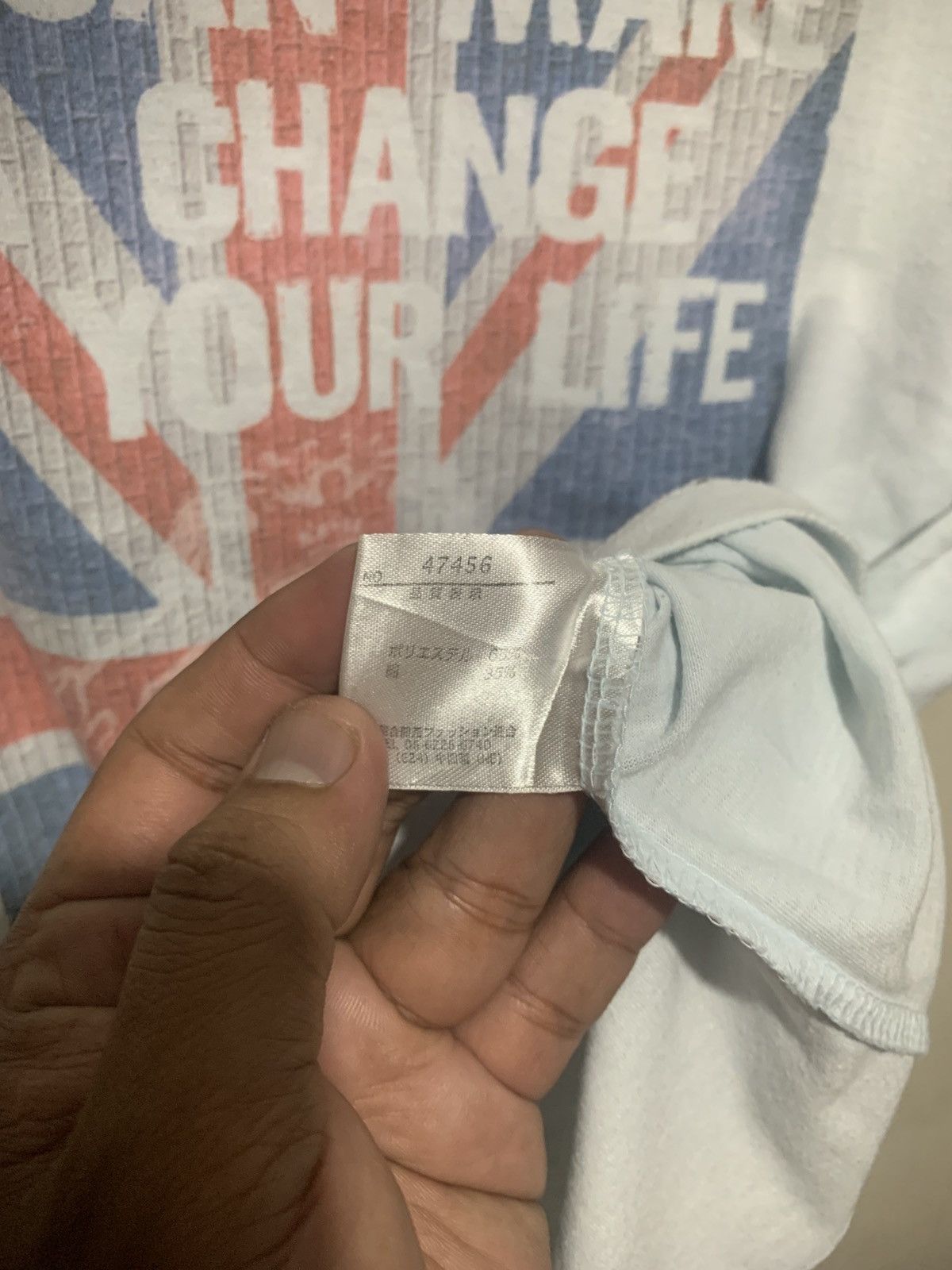 Japanese Brand Japanese Mind Games Poem Quotes Union Jack Tee Size US L / EU 52-54 / 3 - 6 Thumbnail