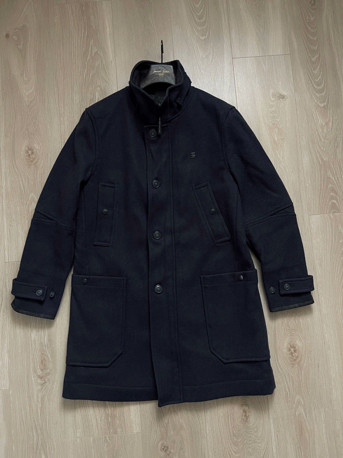 G-Star 🔥G-STAR RAW HEAVY DENIM OVERCOAT JACKET coat wool men’s Size US L / EU 52-54 / 3 - 5 Thumbnail