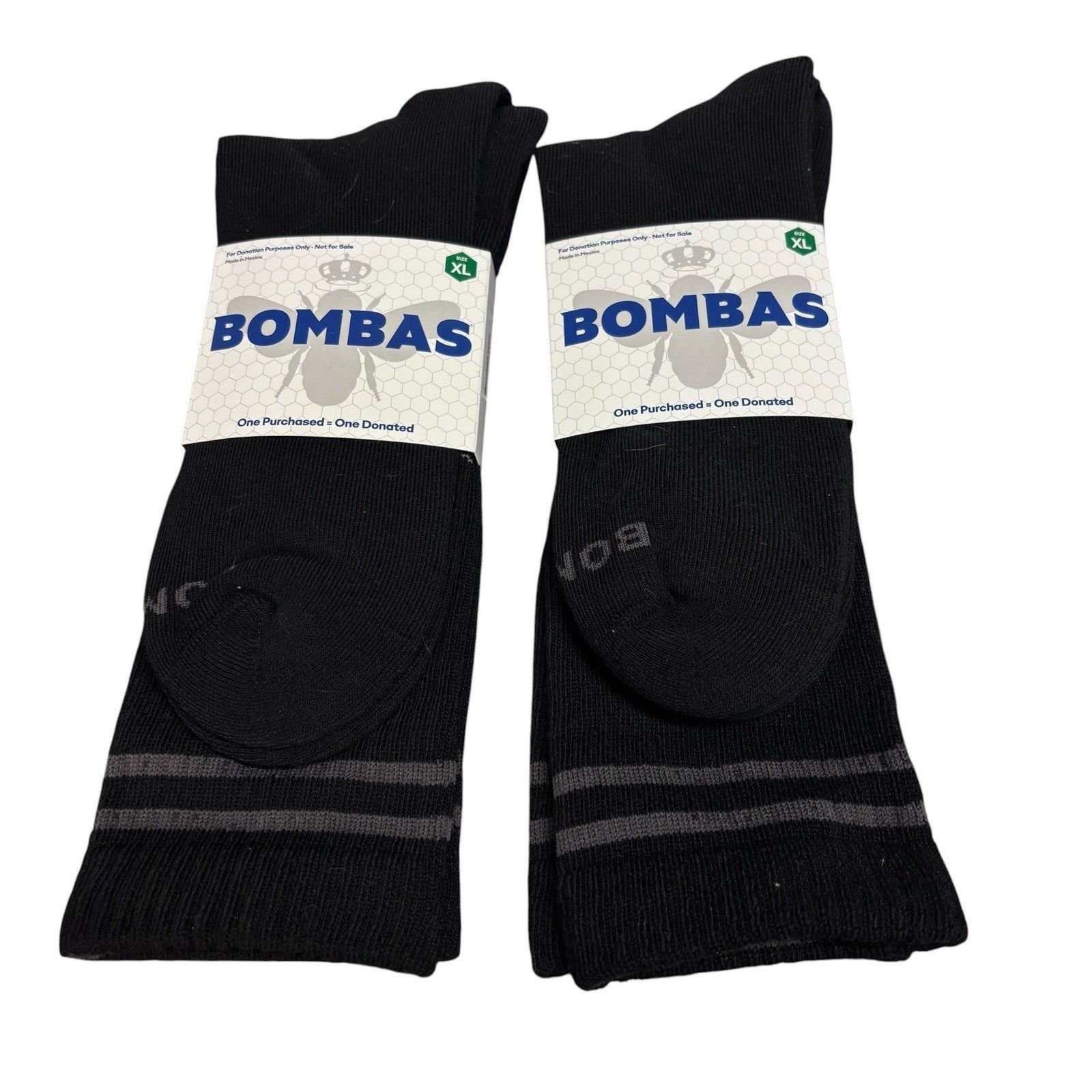 Other Bombas Socks 2 Pairs XL Black Crew Athletic Honeycomb Size ONE SIZE - 1 Thumbnail