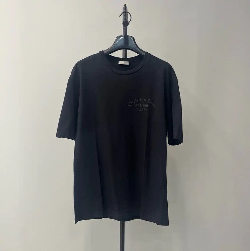 Dior Dior Black Cotton Short Sleeve Women's T-Shirt 0089 Size XS / US 0-2 / IT 36-38 - 1 Thumbnail