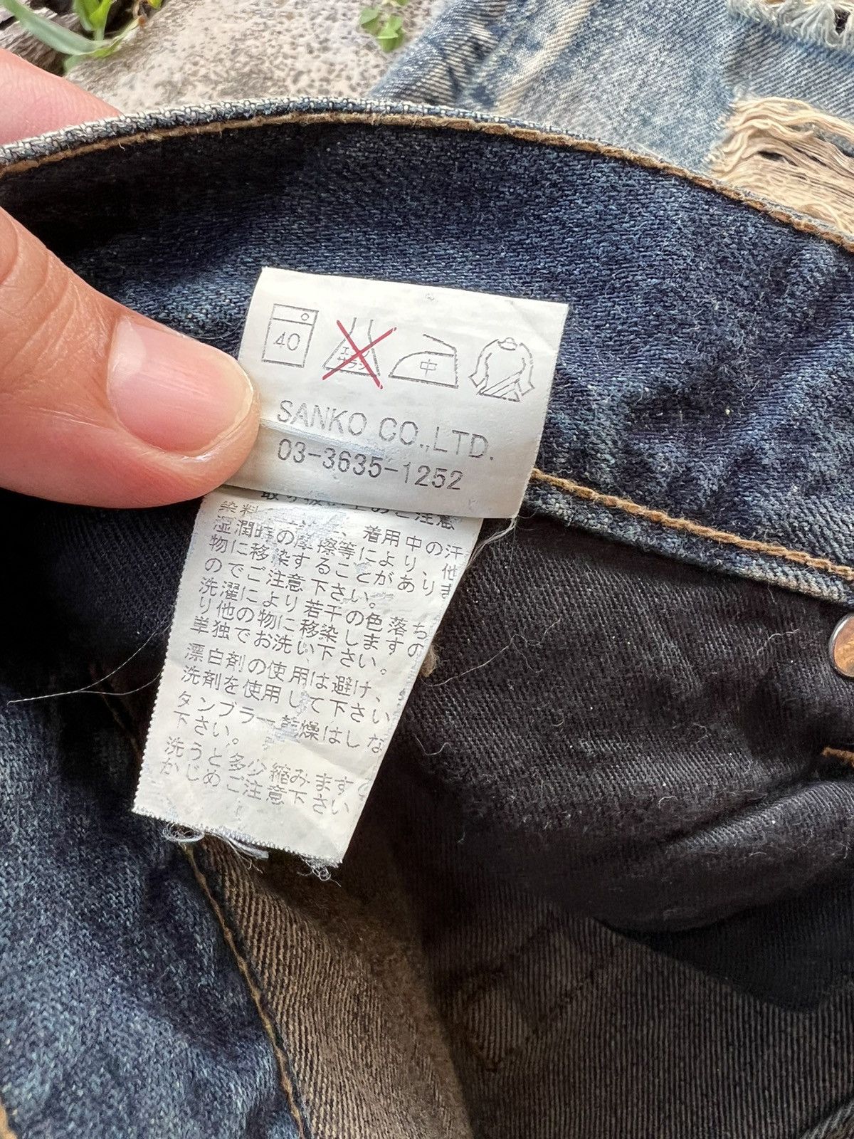 If Six Was Nine × JACKROSE JACK ROSE DISTRESSED RIPPED PUNK JEANS Size US 31 - 19 Thumbnail