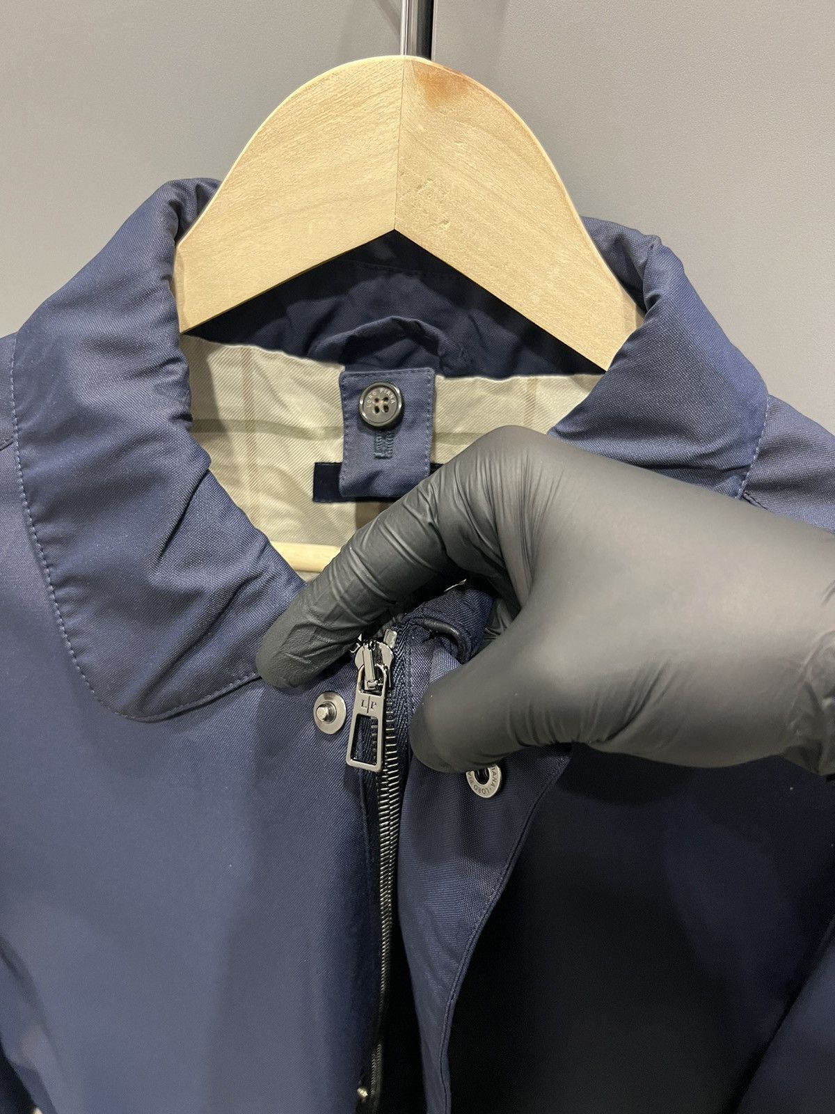 Loro Piana LORO PIANA Horsey Wool Blend Carcoat Jacket Large Blue 5000$ Size US L / EU 52-54 / 3 - 10 Thumbnail