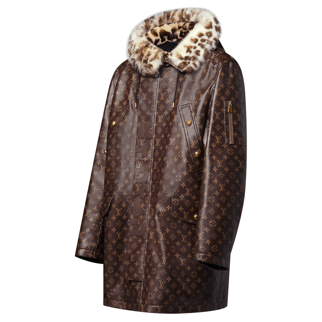Louis Vuitton Monogram Leather Parka Size US L / EU 52-54 / 3 - 3 Thumbnail