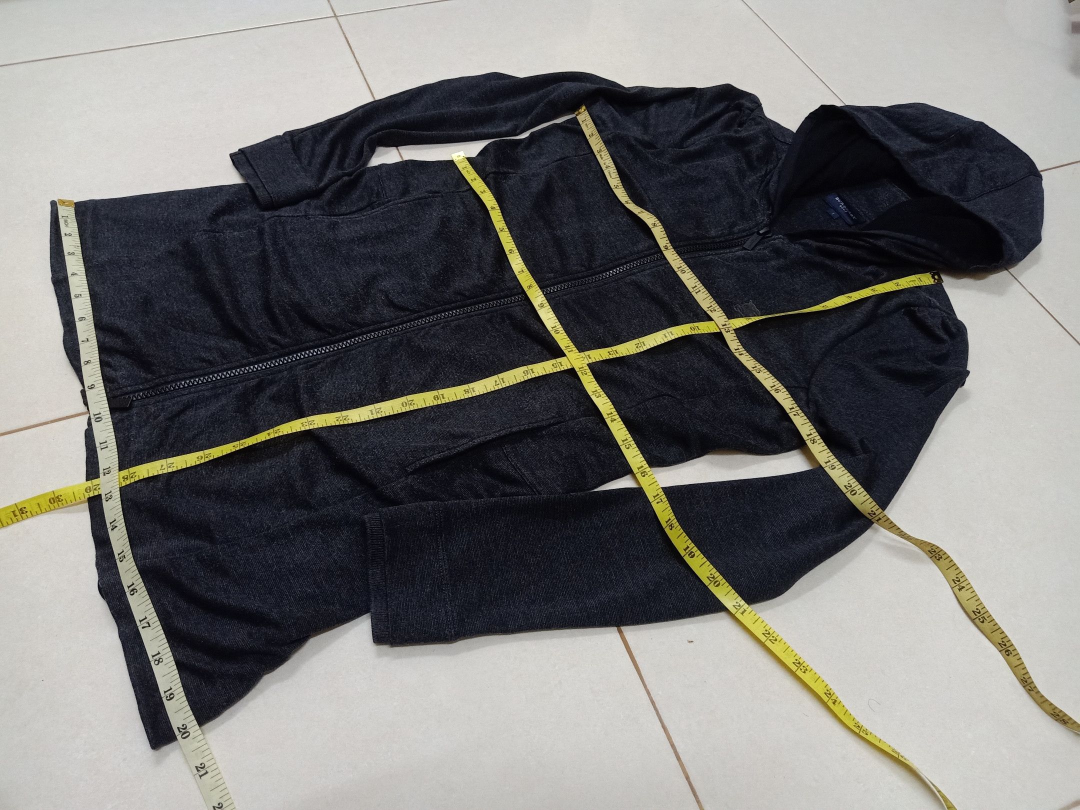 Burberry BURBERRY GOLF Dark Gray Fleece Hoodie Activewear Parka Size S / US 4 / IT 40 - 16 Thumbnail