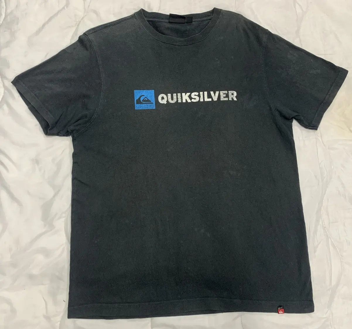 Quiksilver CRAZY 🔥 VINTAGE QUICKSILVER FADED BLACK T-SHIRT. Size US L / EU 52-54 / 3 - 2 Thumbnail