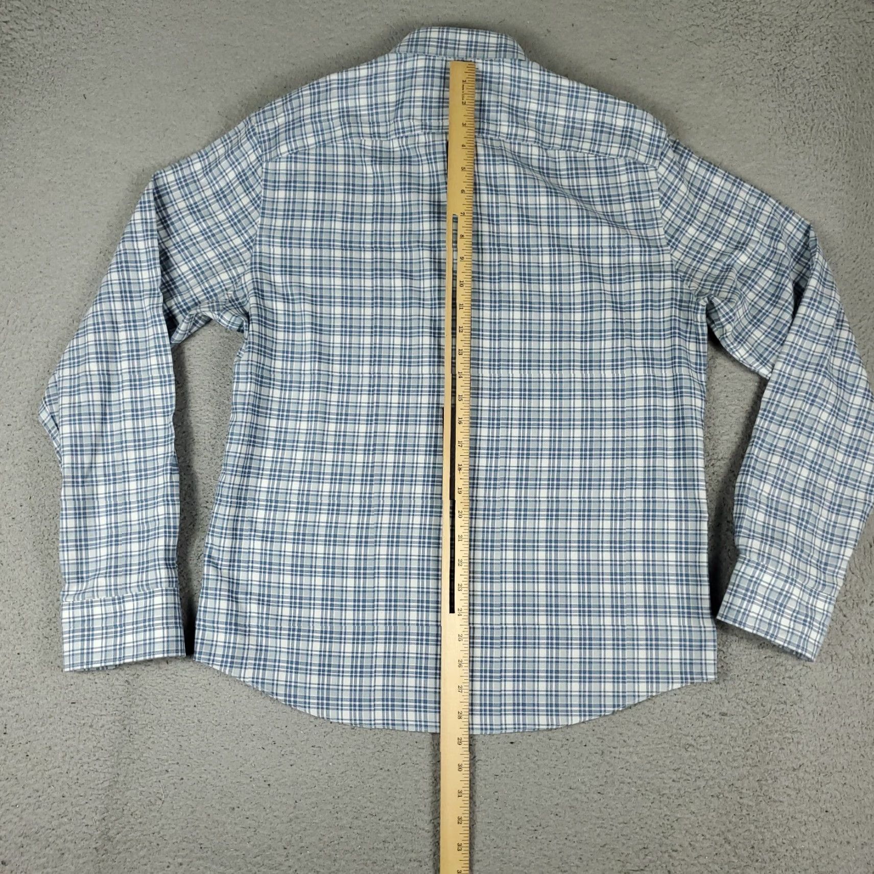 UNTUCKit UNTUCKit Shirt Mens Large Blue Plaid Slim Fit Button Up Long Sleeve Size US L / EU 52-54 / 3 - 3 Thumbnail