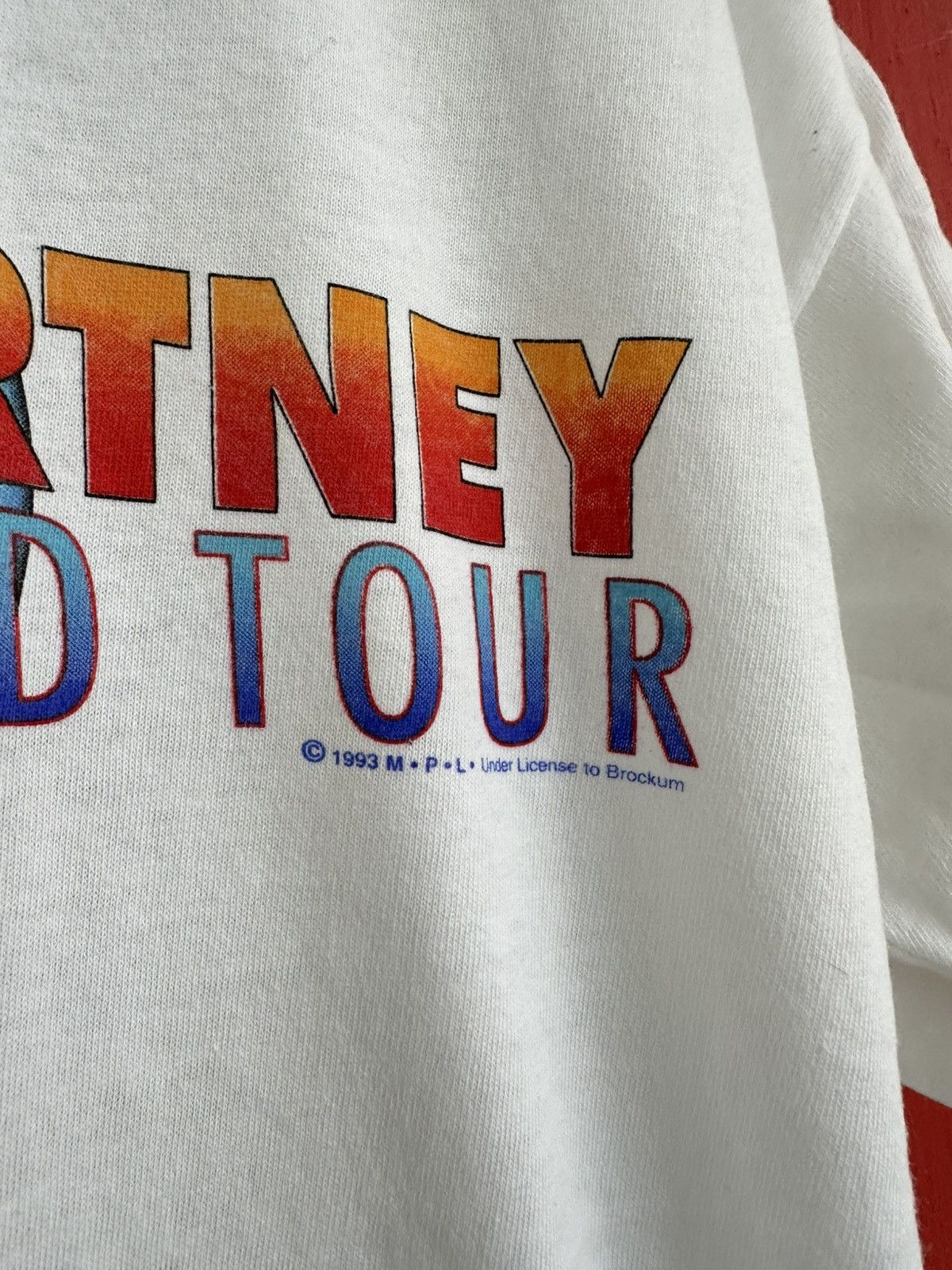Band Tees Vintage 90s Paul McCartney The New World Tour Tee Size US L / EU 52-54 / 3 - 5 Thumbnail