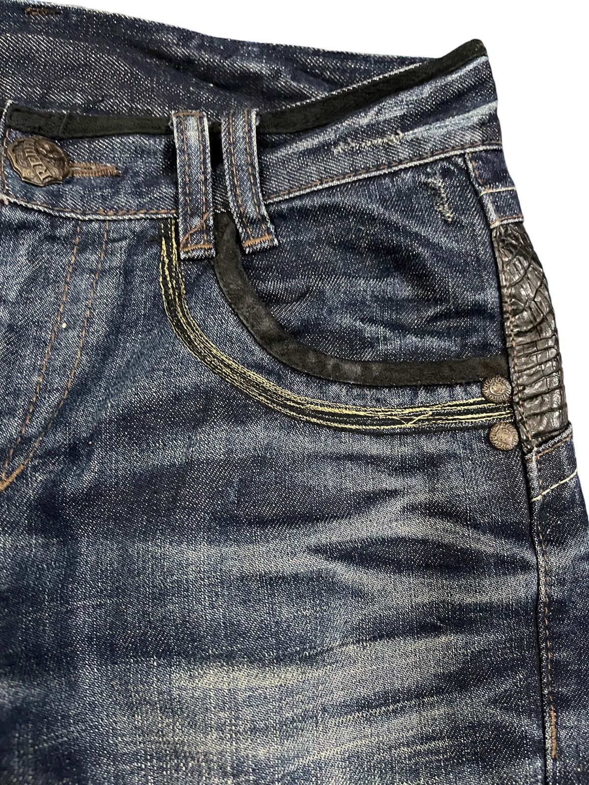 Japanese Brand Vintage Red Pepper Stars Punk Distressed Denim Size US 30 / EU 46 - 5 Thumbnail