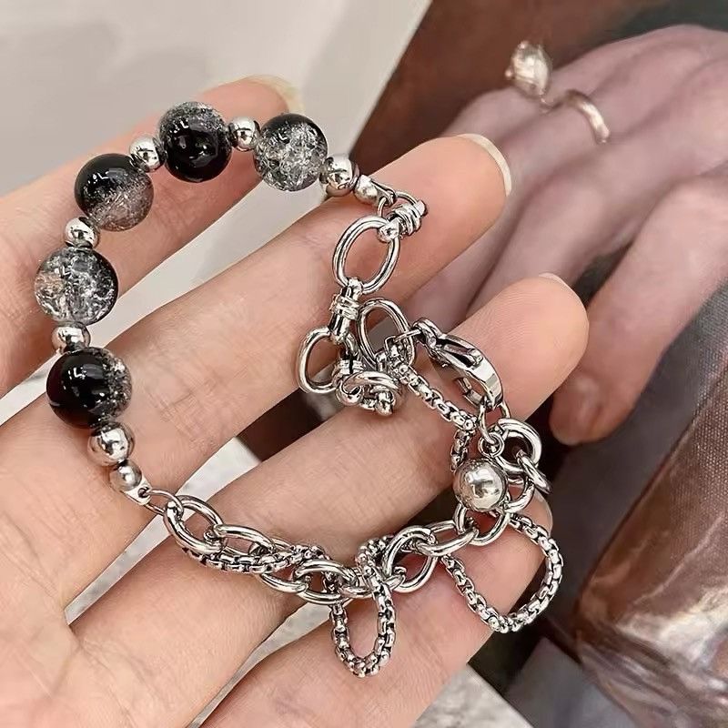 Jewelry Double Layer Link Bead Splicing Bracelets Size ONE SIZE - 3 Thumbnail