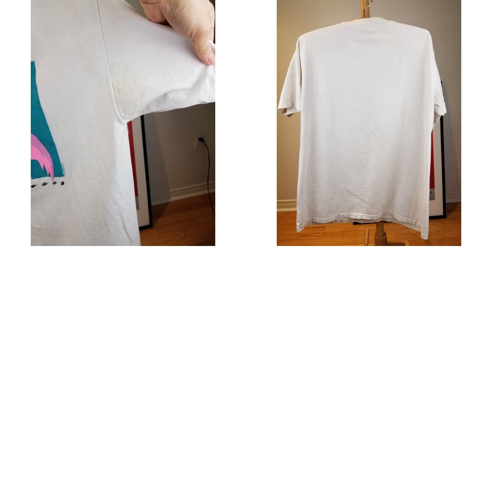 Vintage VINTAGE 88' Flamingo Sun T-SHIRT White XLARGE Short Sleeve Round Neck Cotton Jersey Unbranded Men XS-XL? Size US XL / EU 56 / 4 - 8 Thumbnail