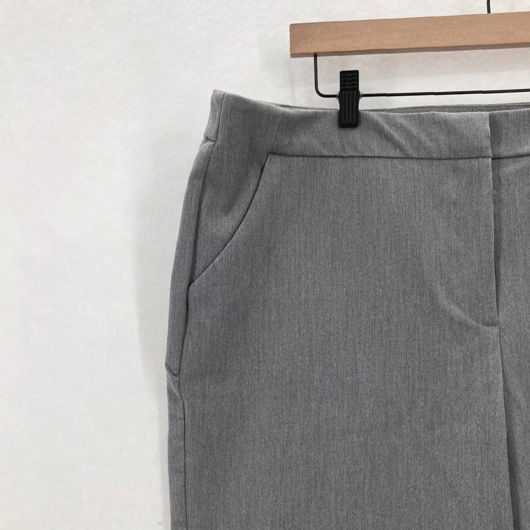 Vintage Chico's So Slimming Trouser Pants Women's Gray Stretch Relaxed Career Office Size 38" / US 16 / IT 52 - 3 Thumbnail