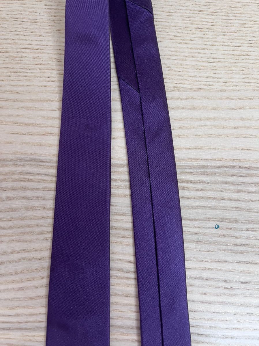 Paul Smith Skinny purple tie, silk, made in Italy, worn x 3 Size ONE SIZE - 7 Thumbnail