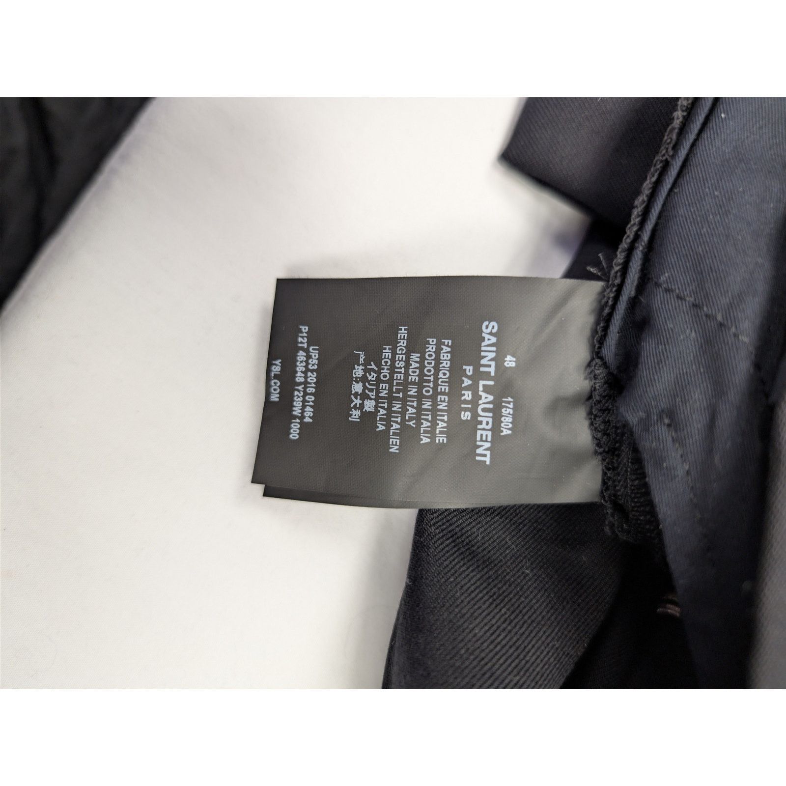 Saint Laurent Paris o1rshd1 CC20 Slacks Pants in Black Size US 32 / EU 48 - 16 Thumbnail