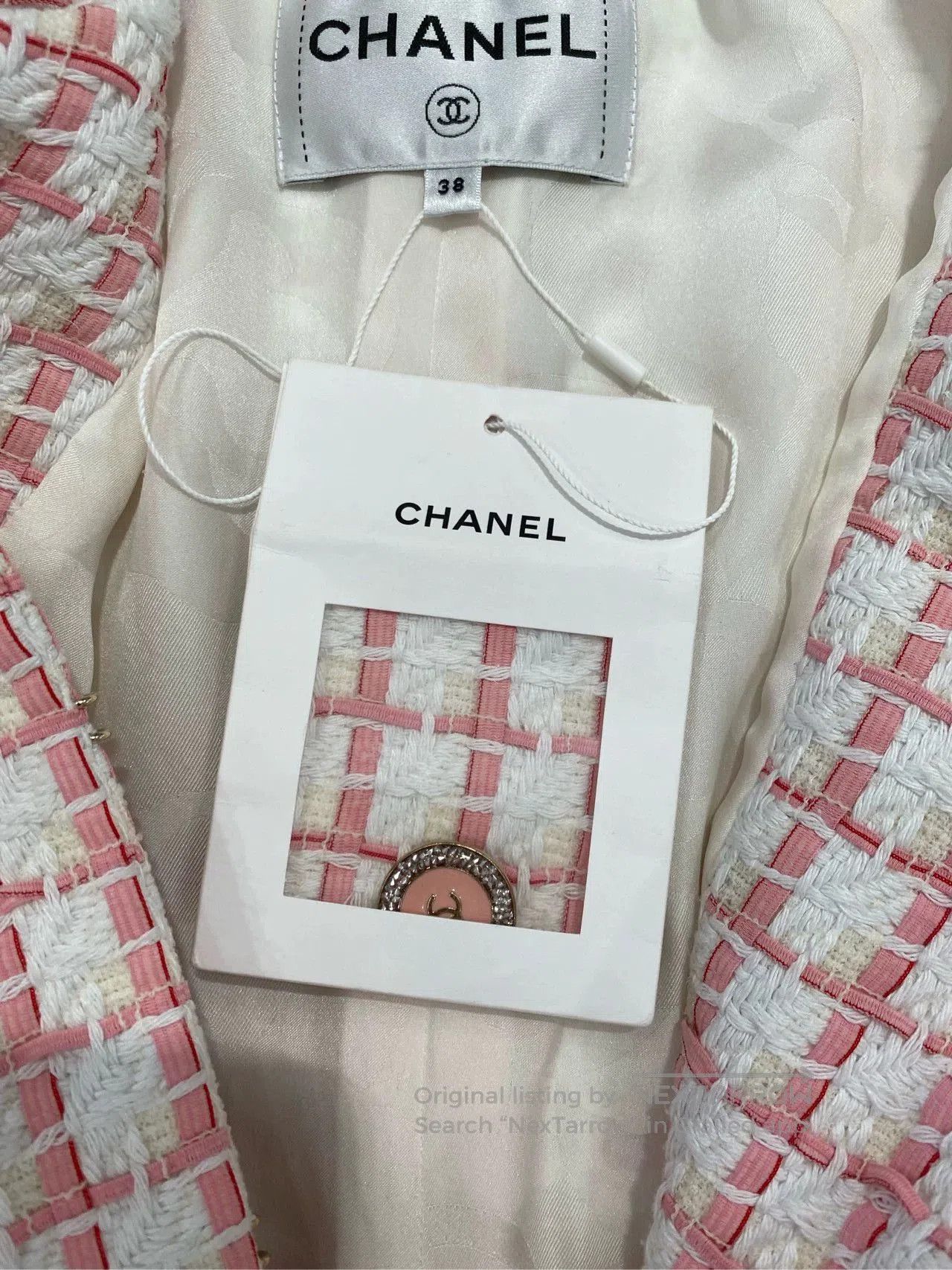 Chanel Chanel 2022 Pink Oversized Jacket FR38. Size US S / EU 44-46 / 1 - 3 Thumbnail